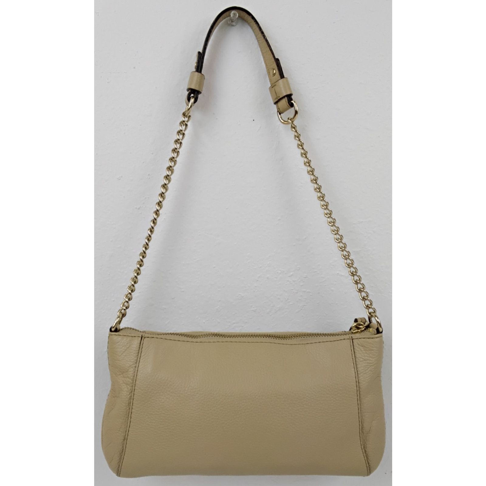 Kate Spade Kate Spade Mini Shoulder Bag Tan Pebbled Leather Purse Size ONE SIZE - 4 Thumbnail