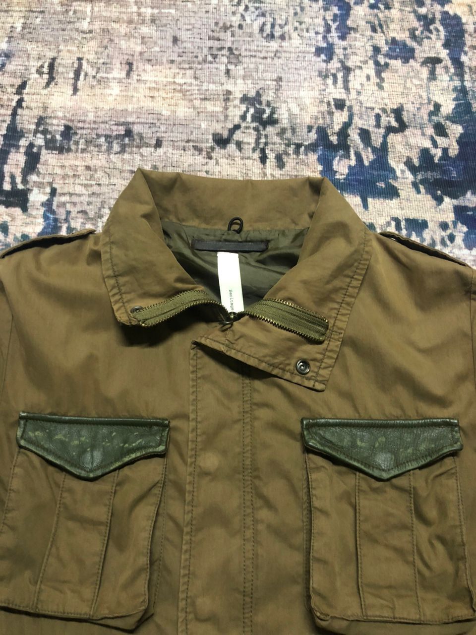 Japanese Brand Heritage Stone Cargo Pocket Jacket Leather Part Rare Design Size US M / EU 48-50 / 2 - 4 Thumbnail