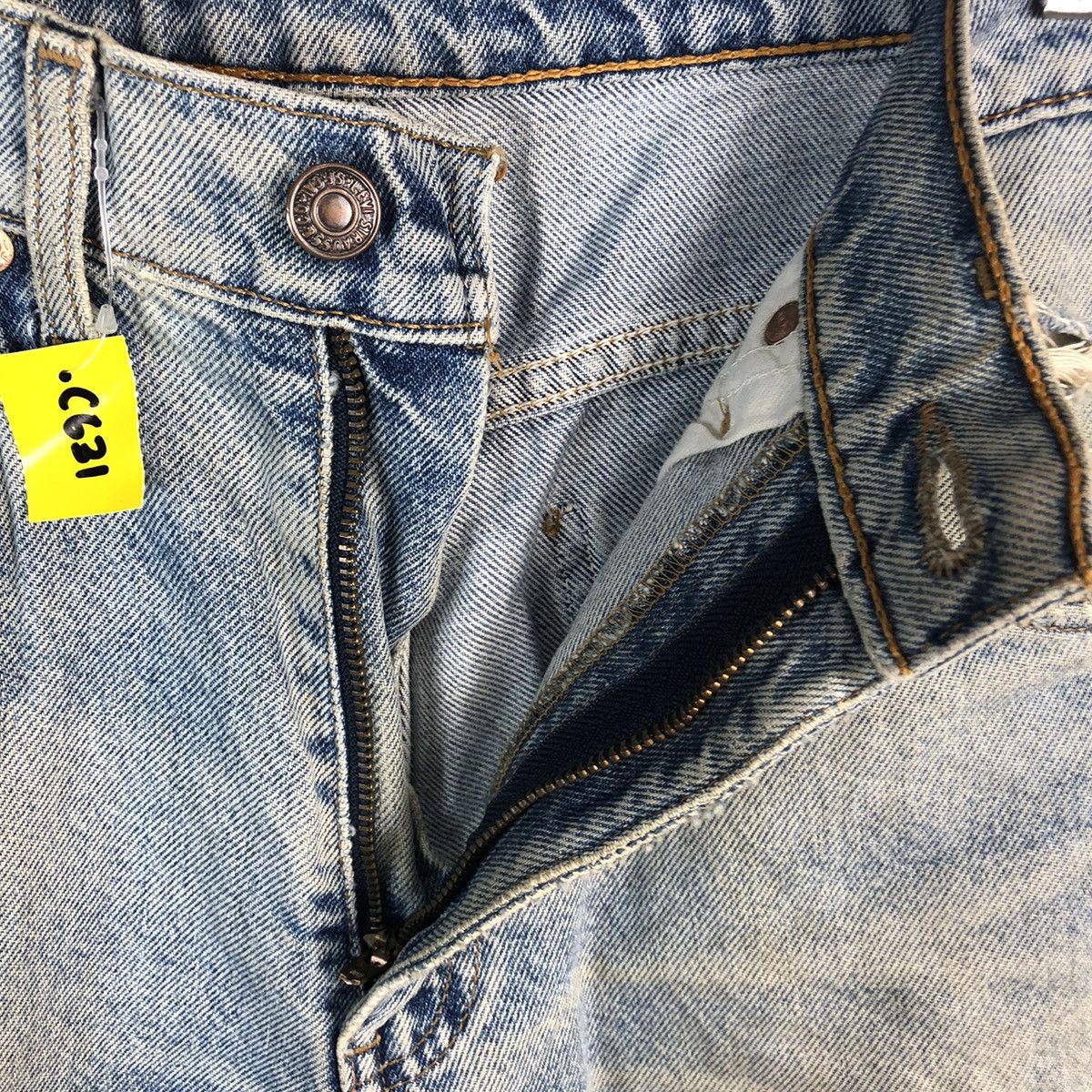 Levi's DL Levis 610 orange tag Distressed Denim Pants #C631 Size US 30 / EU 46 - 13 Thumbnail