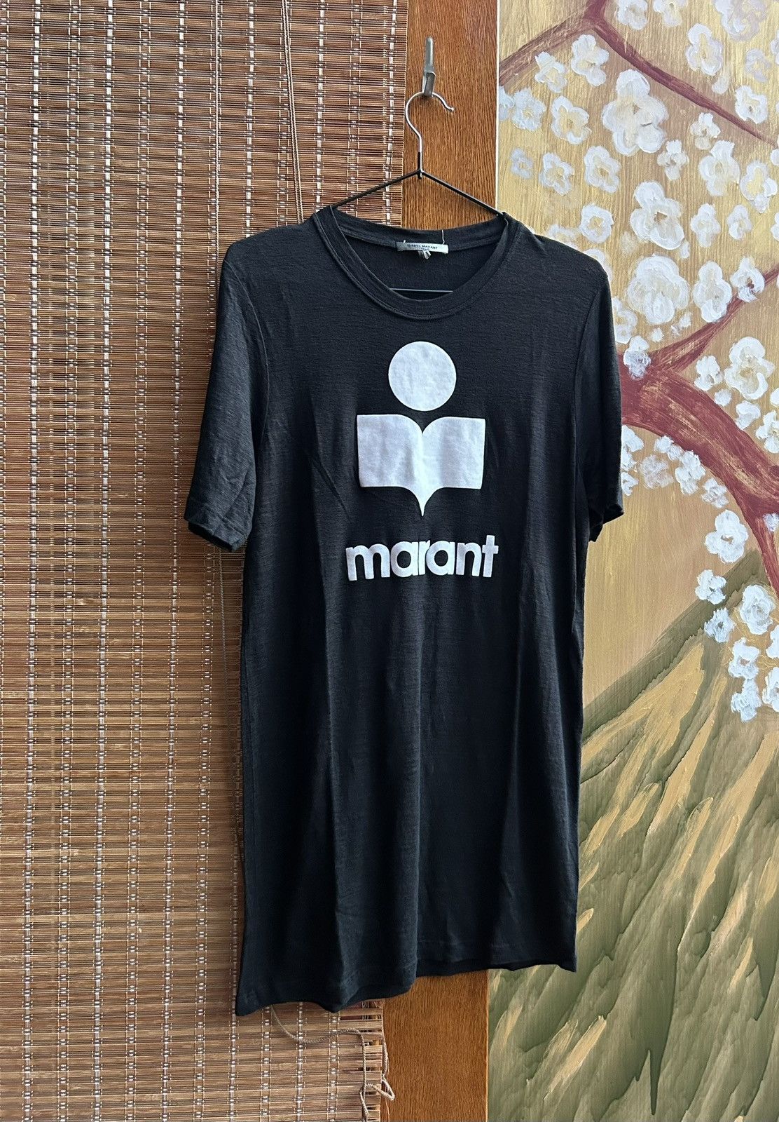 Isabel Marant Isabel Marant Karman Logo Black Linen T-Shirt Size M Men’s Size US M / EU 48-50 / 2 - 1 Thumbnail