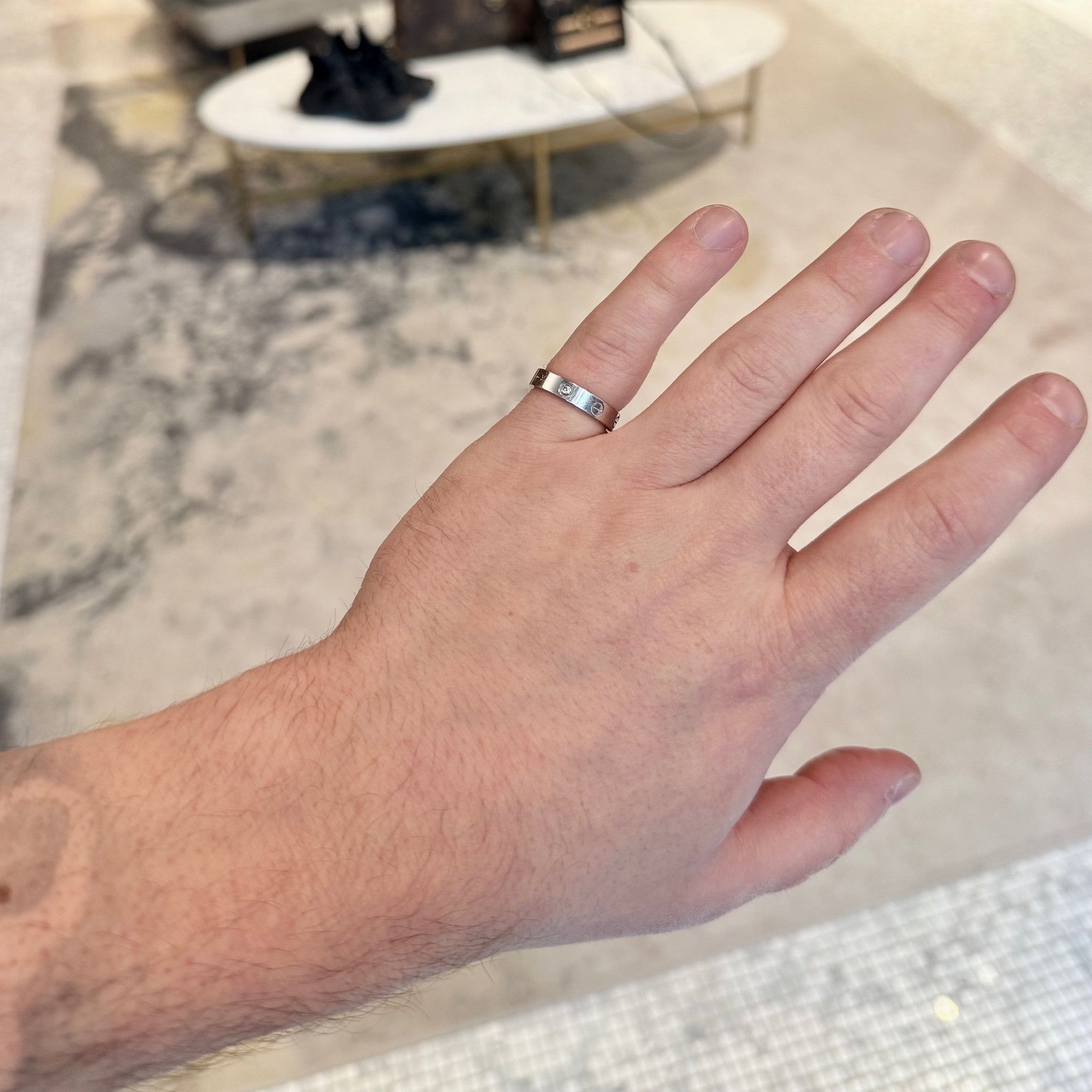 Cartier Cartier White Gold LOVE Small Model 1 Diamond Ring Size ONE SIZE - 11 Thumbnail