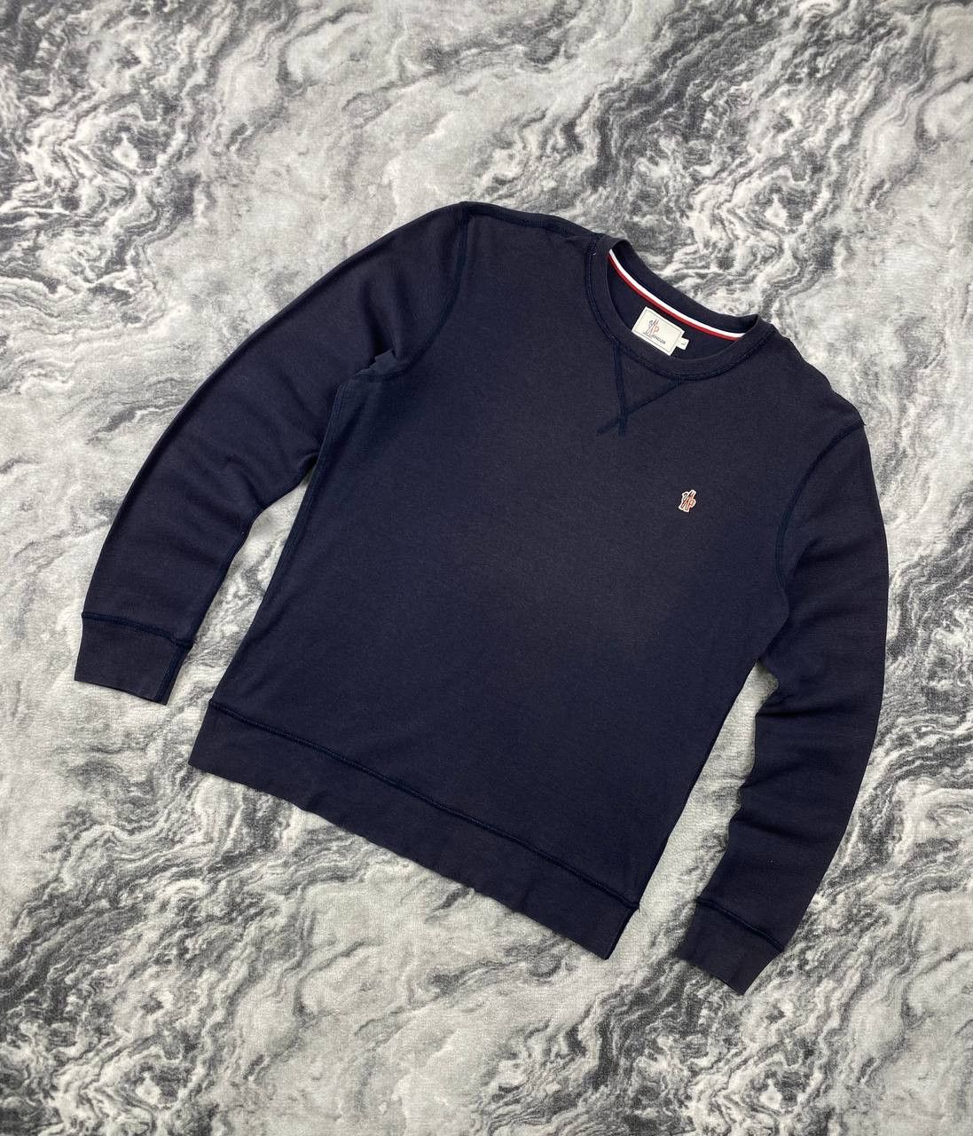 Moncler Moncler MaglIa Girocollo Sweatshirt Men Size L Blue Size US L / EU 52-54 / 3 - 1 Thumbnail