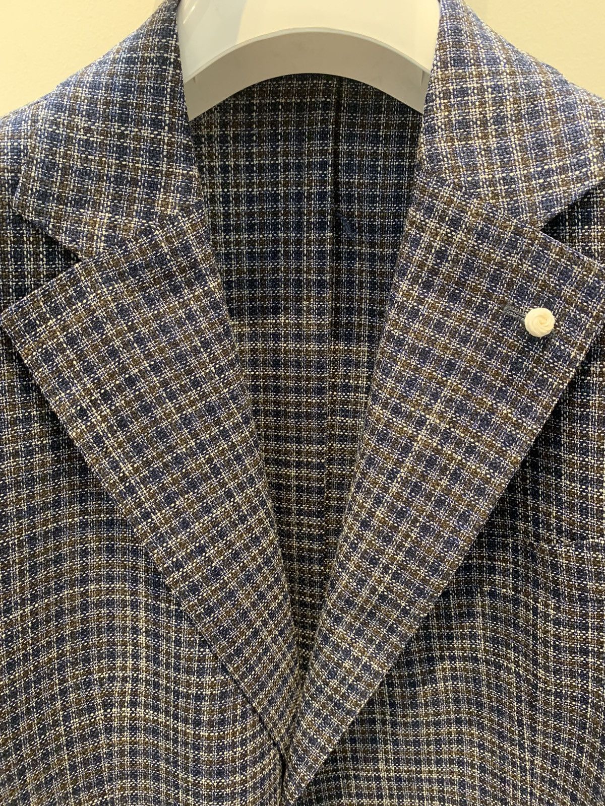 L.B.M. 1911 Luigi Bianchi Wool/Silk 2 Button Jacket Size 50R - 6 Thumbnail