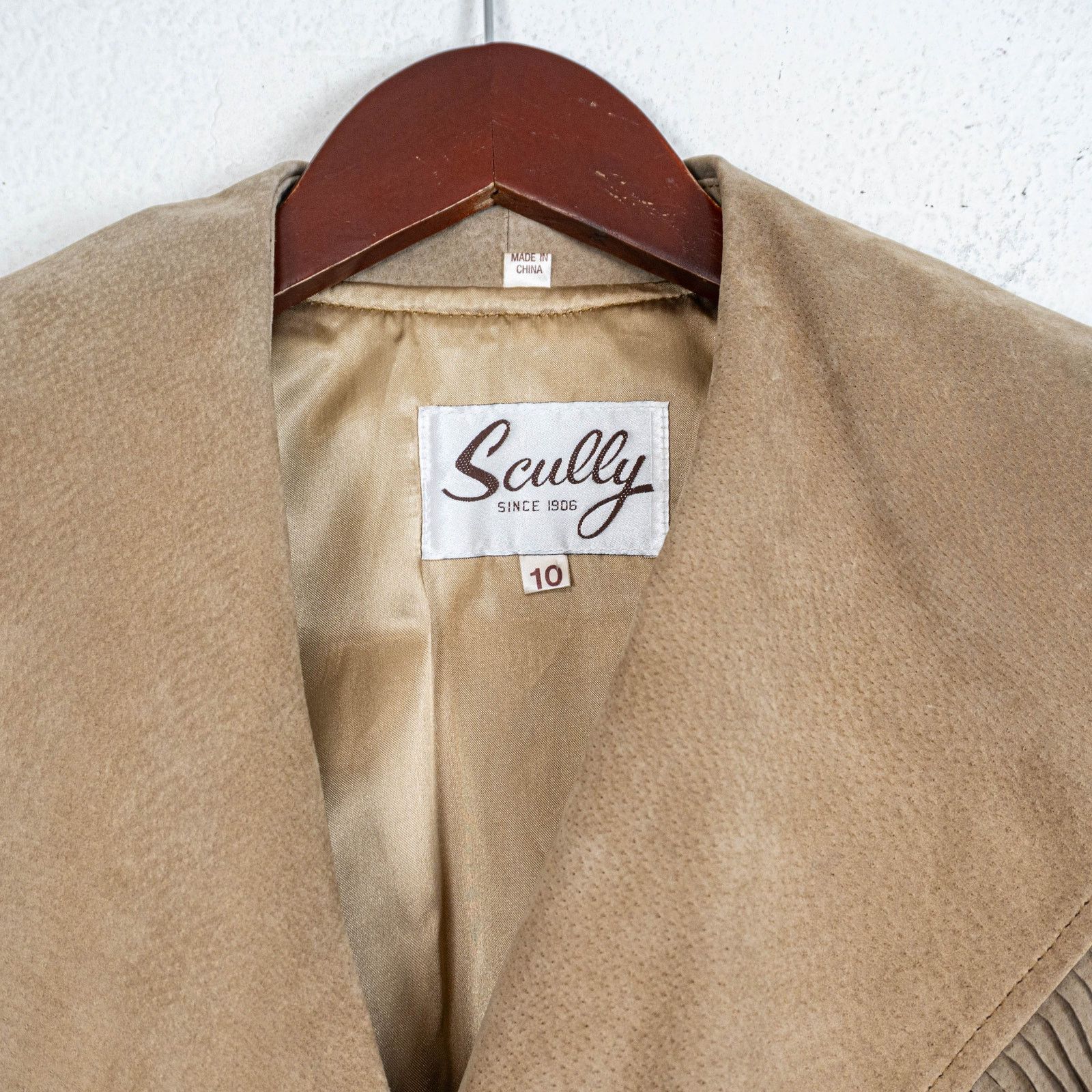 Scully Scully Leather Western Jacket tan Suede Fringe size 10 Size L / US 10 / IT 46 - 3 Thumbnail