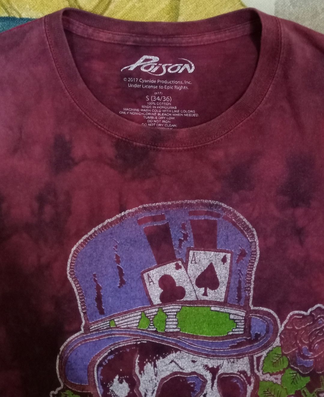 Band Tees Poison Dragging the Cat Across America 1987 Tie-dye T-shirt Size US S / EU 44-46 / 1 - 6 Thumbnail