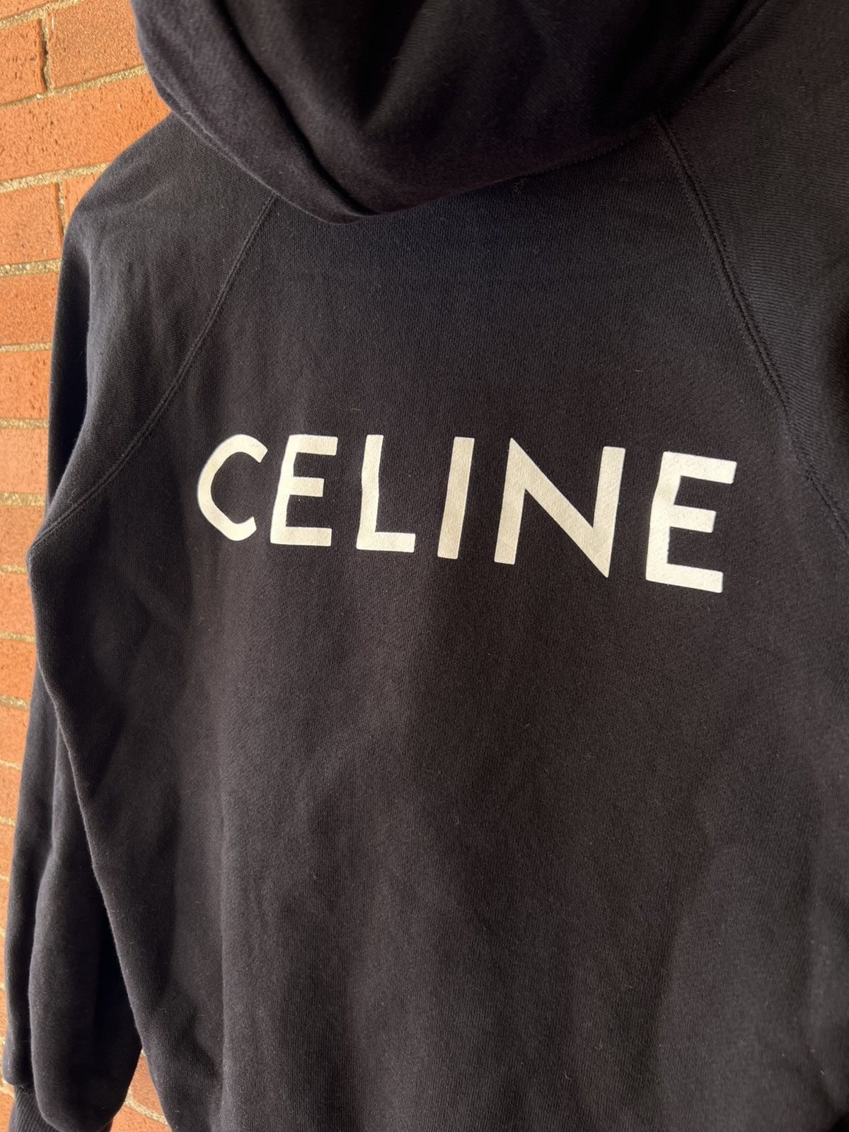 Celine Celine logo hoodie by Hedi Slimane Size US S / EU 44-46 / 1 - 2 Thumbnail