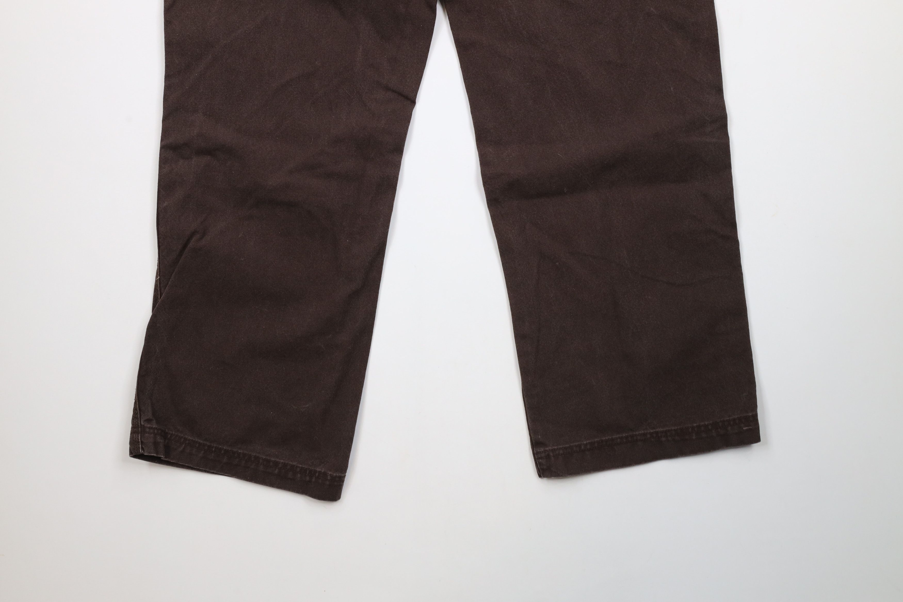 Vintage Vintage Y2K Streetwear Wide Leg Canvas Dungaree Pants Brown Size US 42 / EU 58 - 13 Thumbnail
