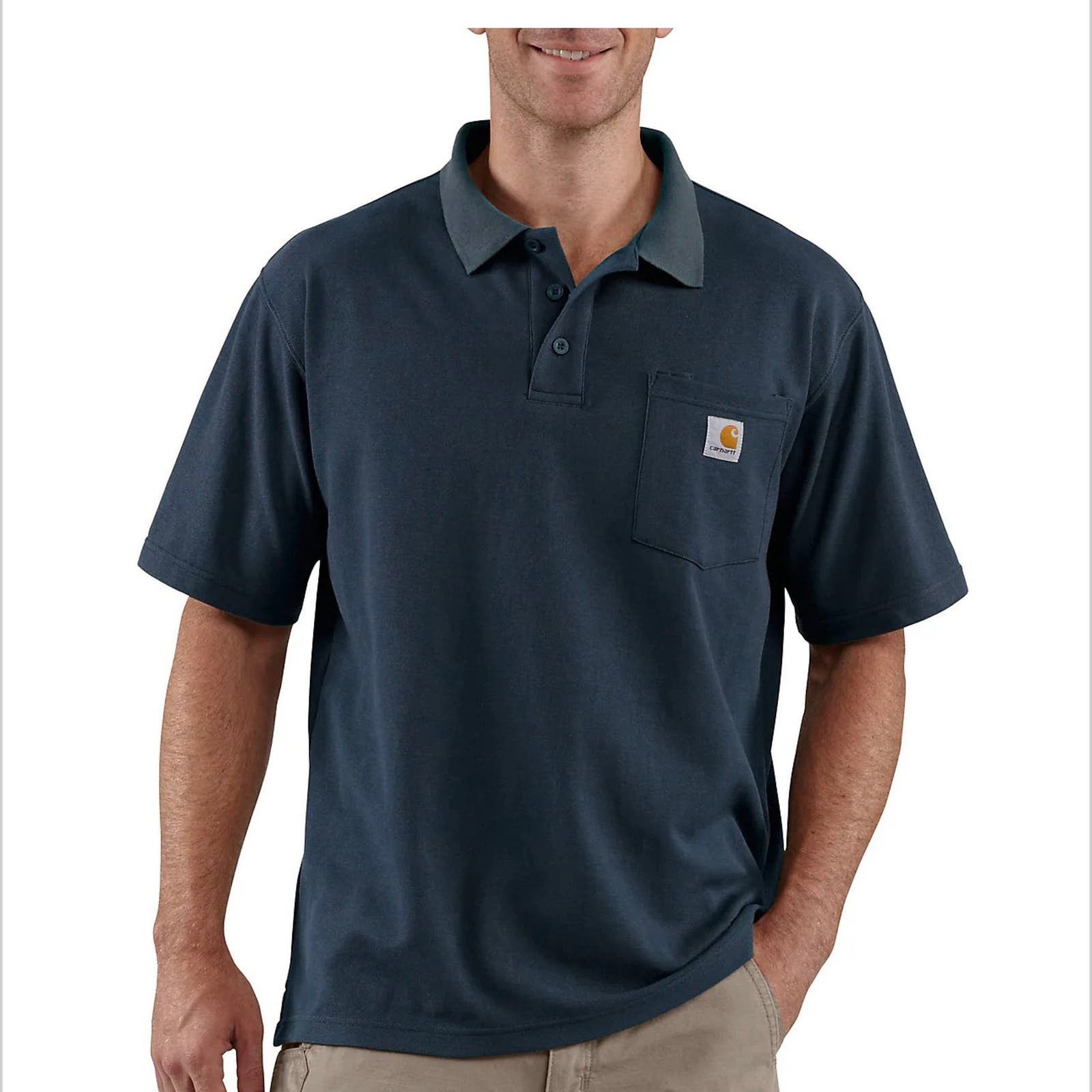 Carhartt LOOSE FIT MIDWEIGHT SHORT-SLEEVE POCKET POLO Size US M / EU 48-50 / 2 - 1 Thumbnail
