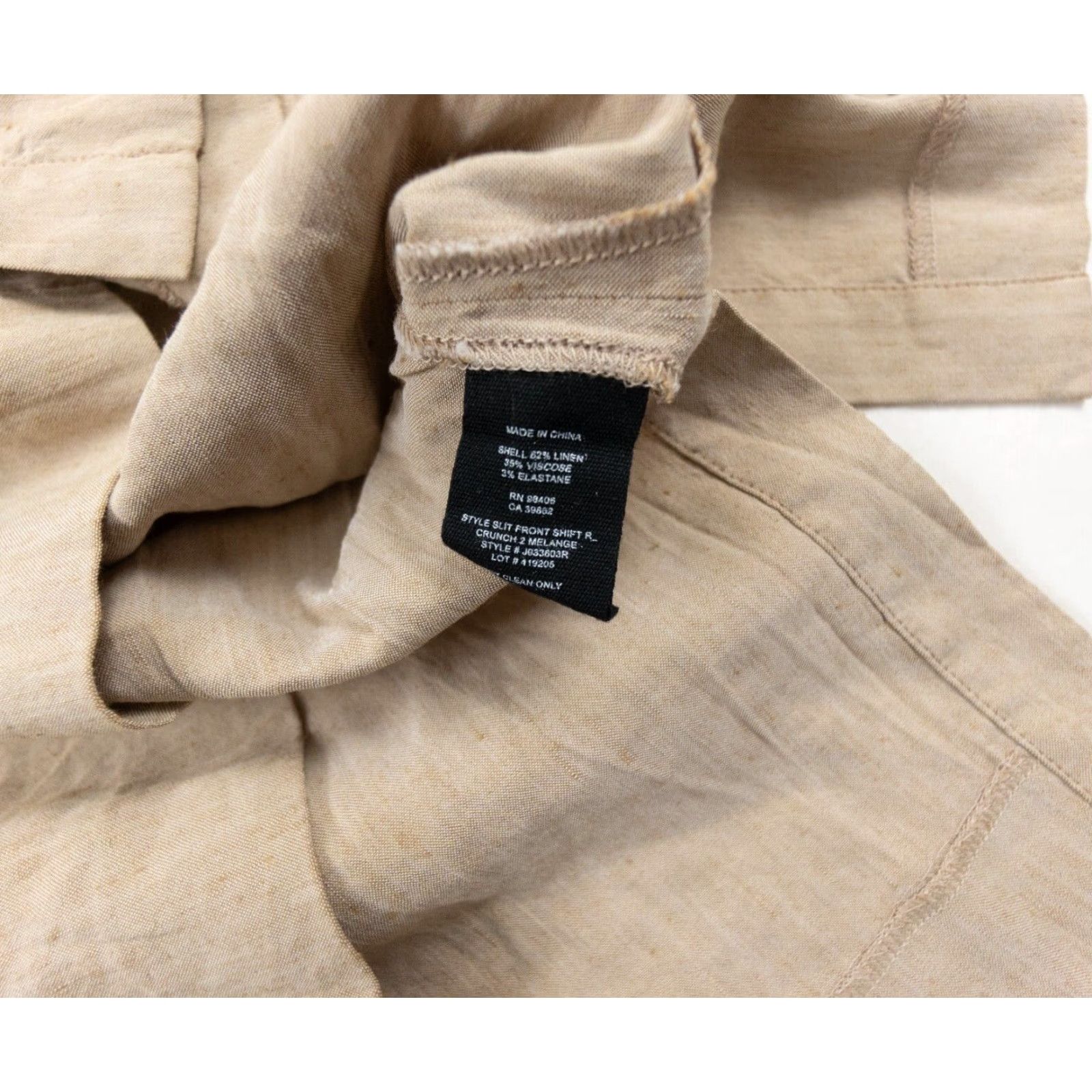 Theory Theory Womens Medium Beige Short Sleeve Shift Dress Size M / US 6-8 / IT 42-44 - 7 Thumbnail
