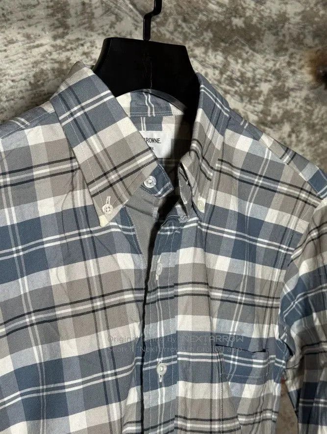 Thom Browne Thom Browne Blue White Plaid Shirt. Size US L / EU 52-54 / 3 - 4 Thumbnail