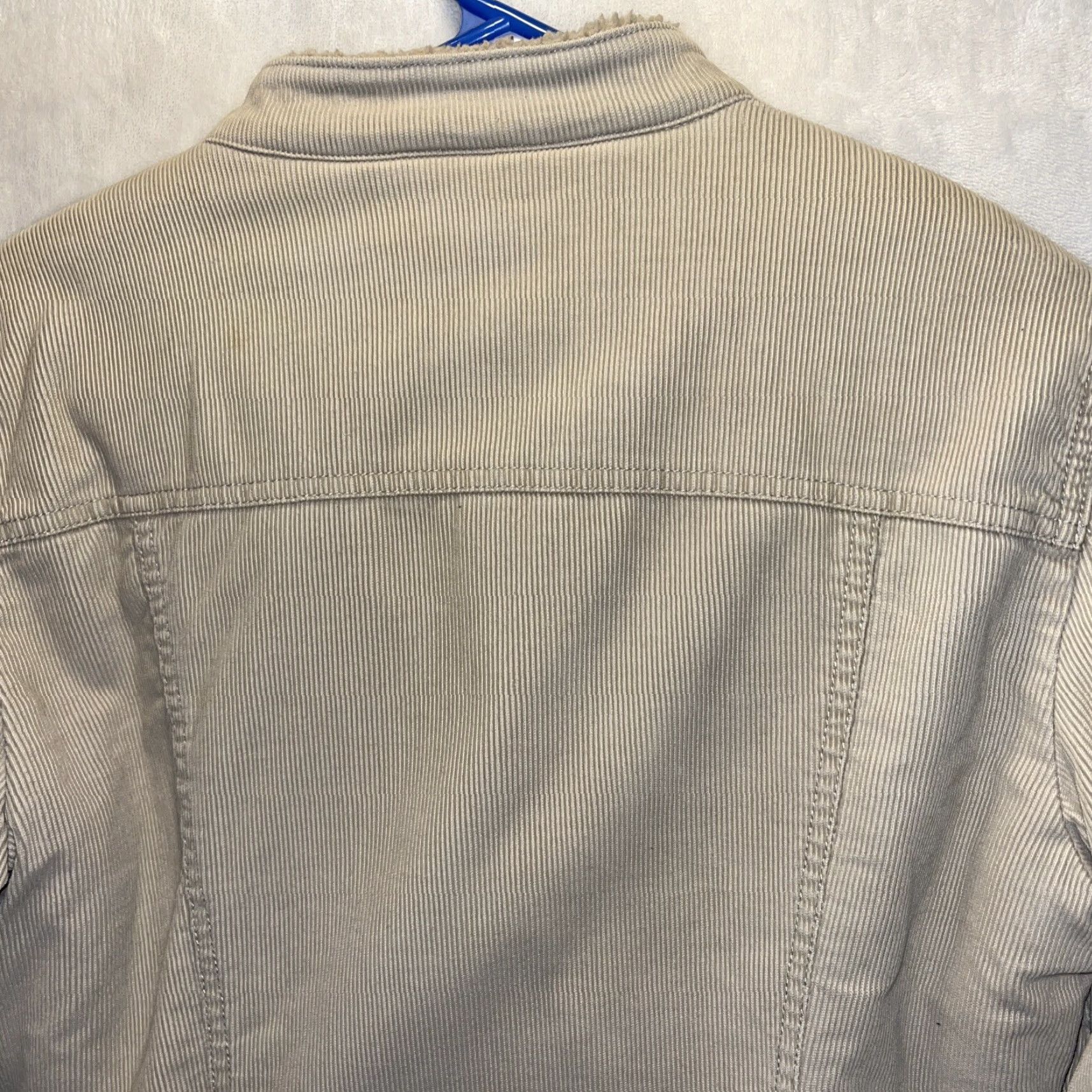 J.Crew Vintage J Crew Jacket M Oatmeal Corduroy Sherpa Lining Snap Pocket Bomber Size M / US 6-8 / IT 42-44 - 5 Thumbnail