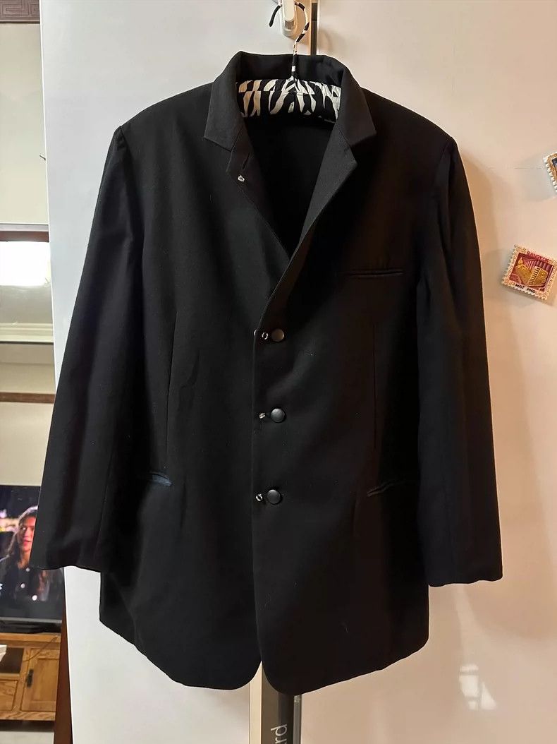 Yohji Yamamoto Yohji Yamamoto 02 aw reversible black jacket Size US L / EU 52-54 / 3 - 3 Thumbnail