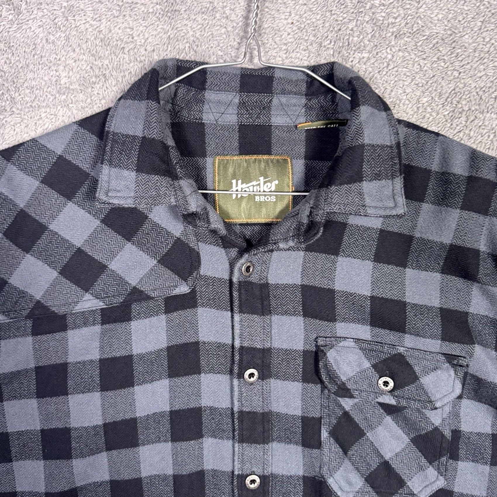 Vintage Howler Bros Flannel Shirt - Mens L Buffalo Plaid - Outdoor Workwear Button Up Size US L / EU 52-54 / 3 - 4 Thumbnail