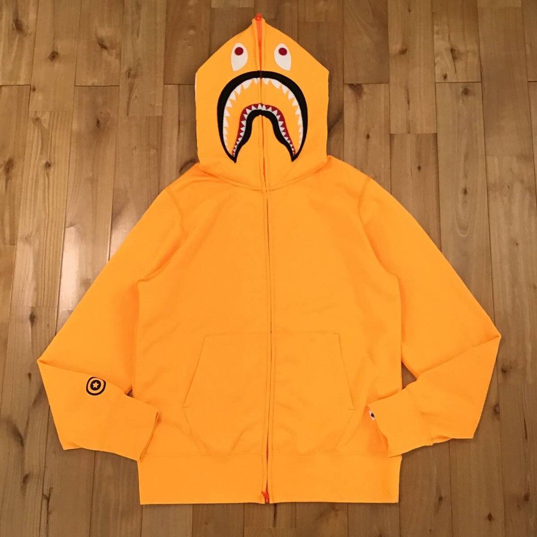 Bape BAPE Neon Shark Full Zip Hoodie a bathing ape Size US L / EU 52-54 / 3 - 1 Thumbnail
