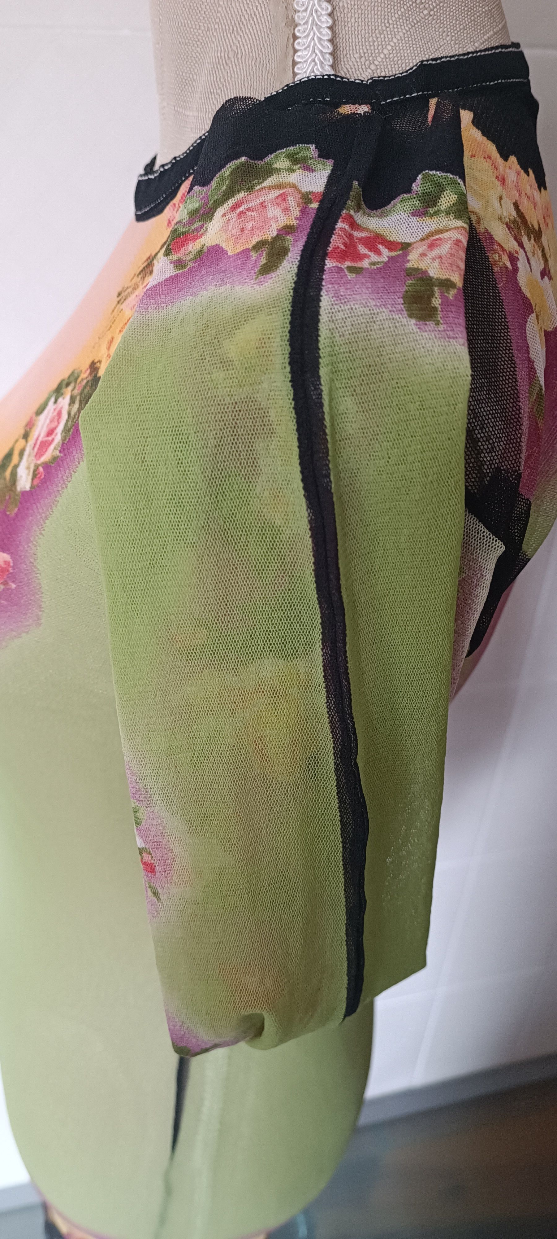 Jean Paul Gaultier SS2001_ flower print nylon mesh top Size L / US 10 / IT 46 - 5 Thumbnail