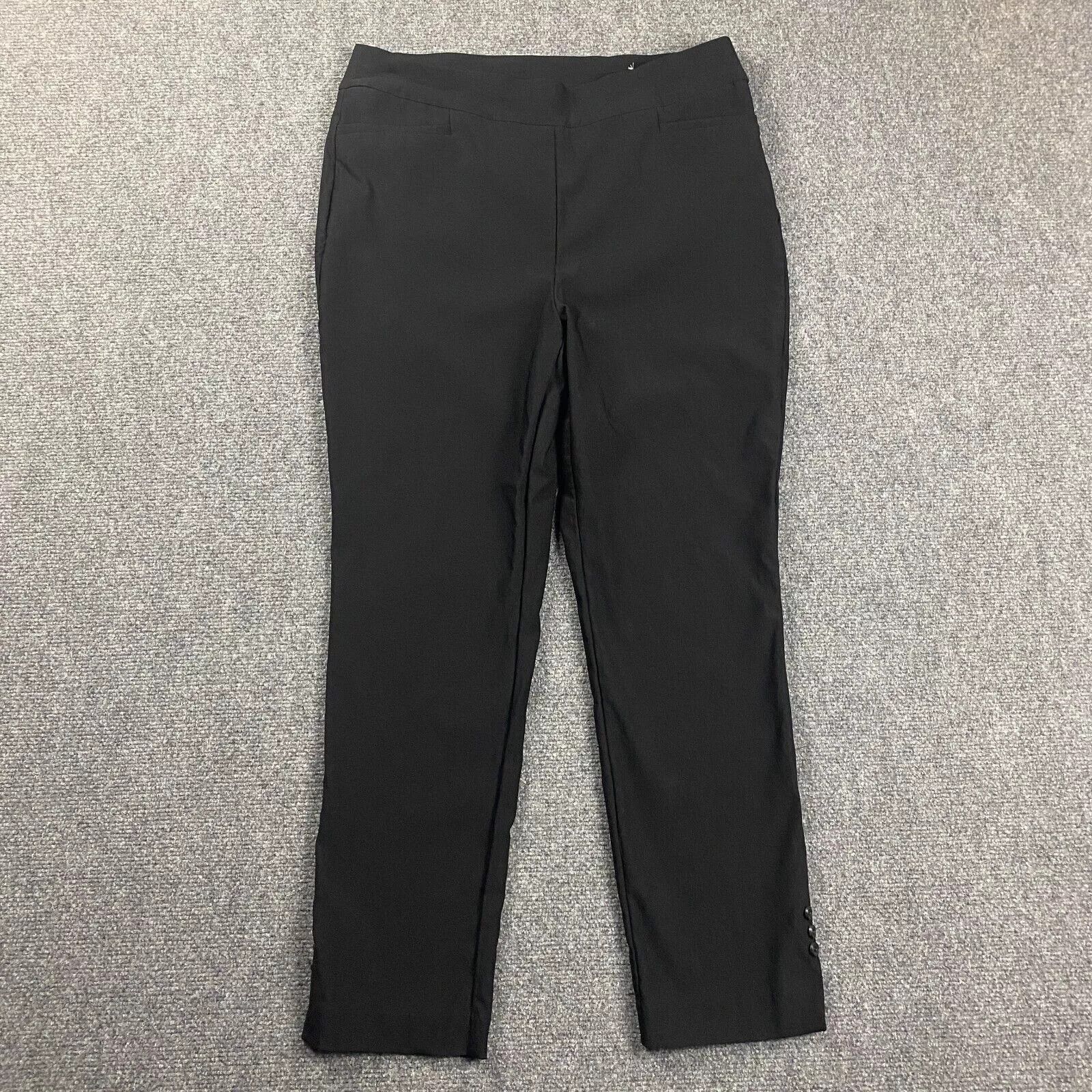 Chicos Chico's Pants Womens 10R Pull On Stretch Tapered Ankle Rayon Size 30" / US 8 / IT 44 - 1 Thumbnail