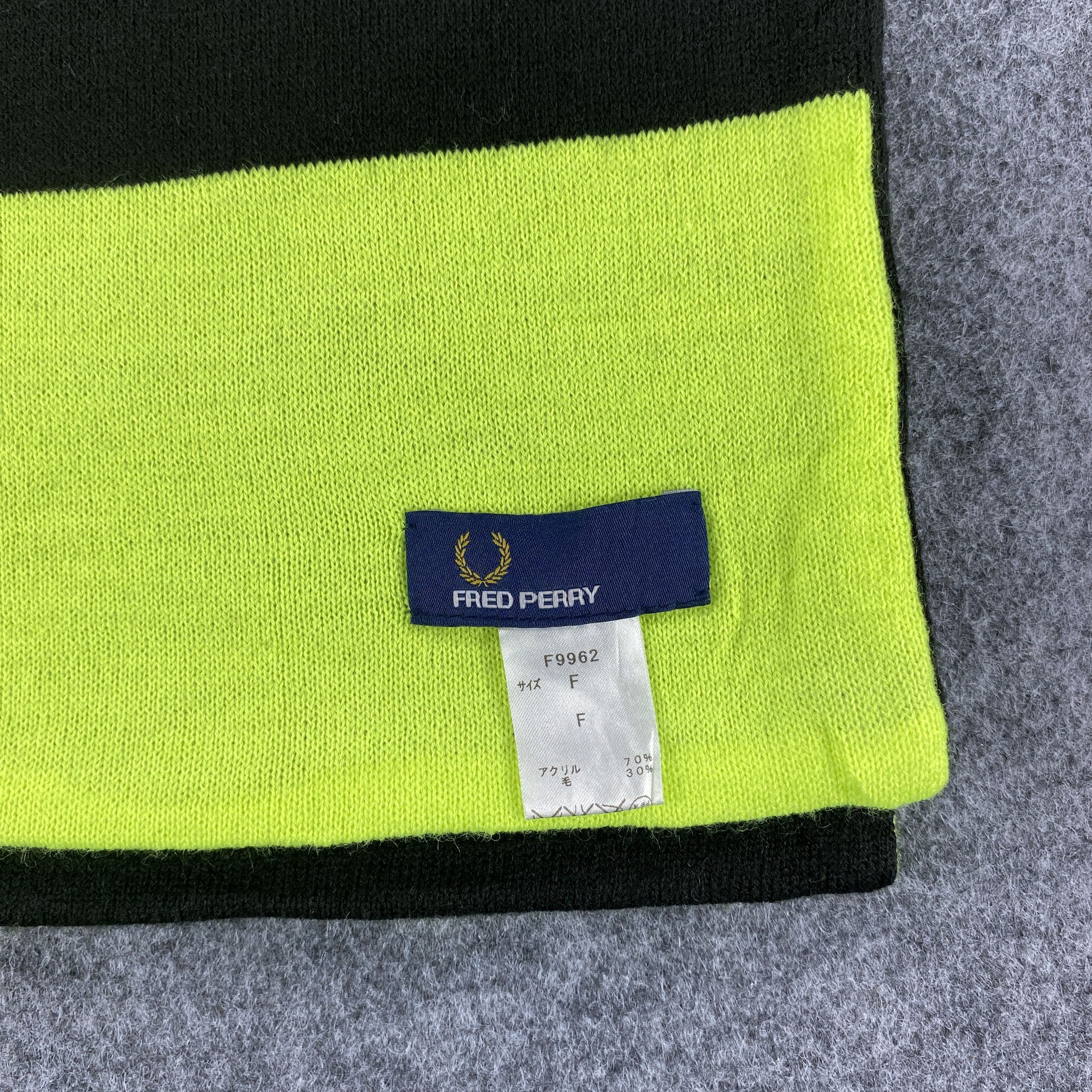 Fred Perry × Vintage Fred Perry Scarf # Muffler # Neckwear # D632 Size ONE SIZE - 5 Thumbnail