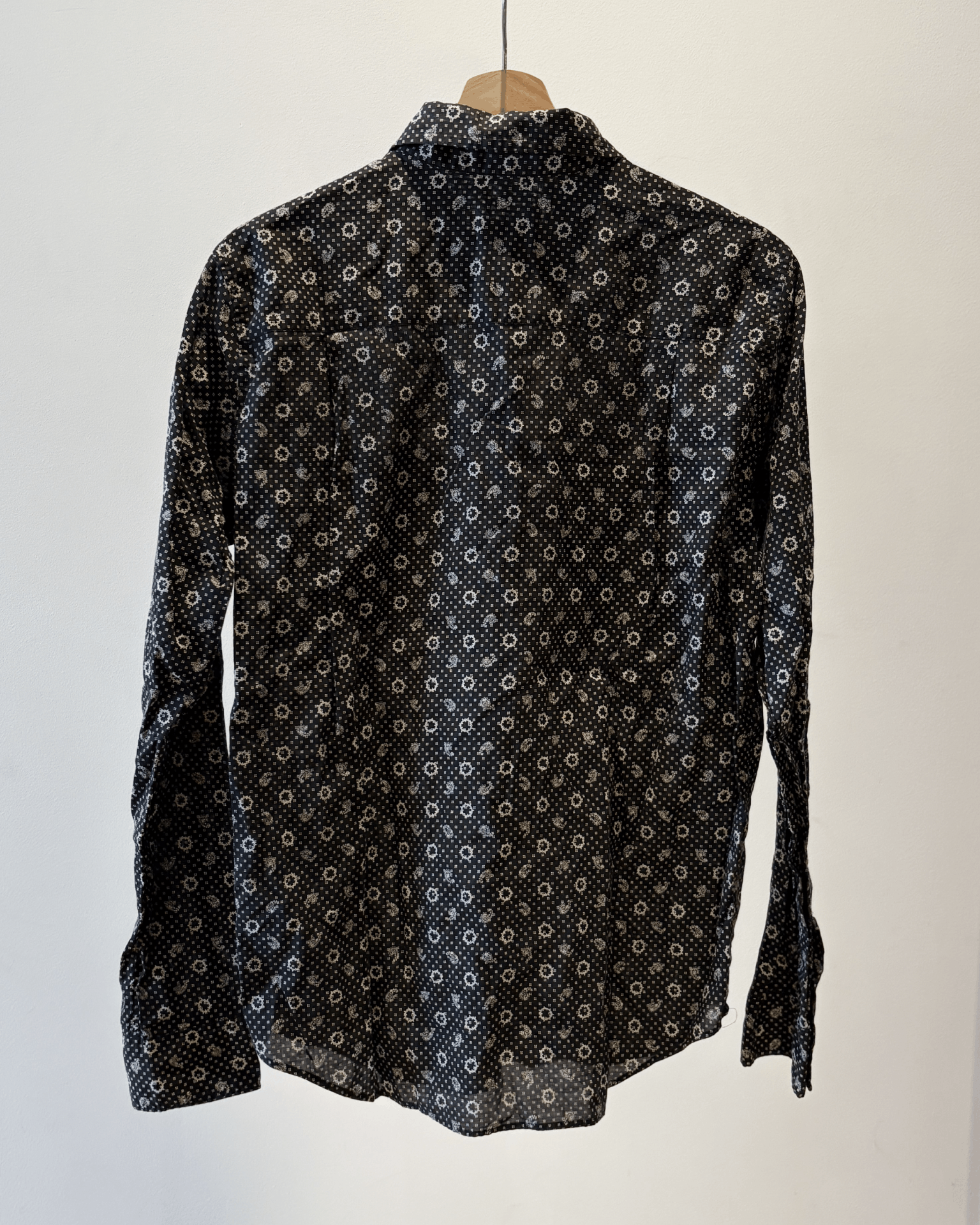 Final Home Black Paisley Shirt Size US M / EU 48-50 / 2 - 2 Thumbnail