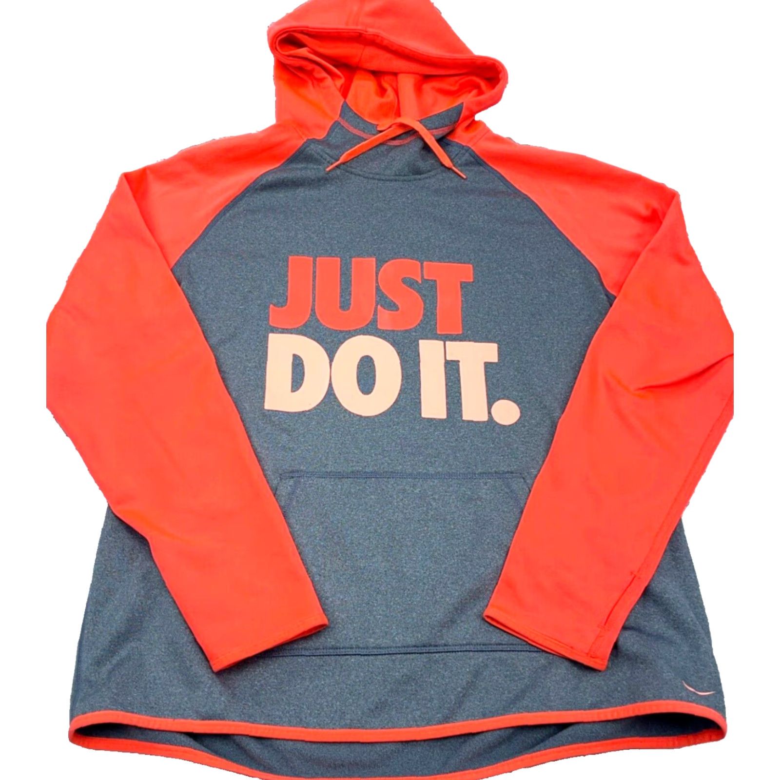 Nike Nike Hoodie Women XL Gray Orange Sweatshirt Therma Fit Pullover Size XL / US 12-14 / IT 48-50 - 2 Thumbnail