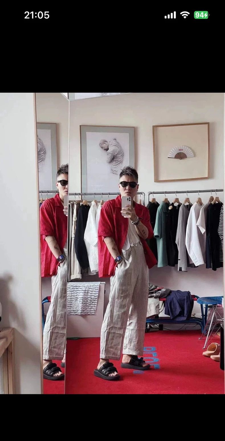 visvim size 0 21ss jumbo pastoral WMV ivory suspenders pan
