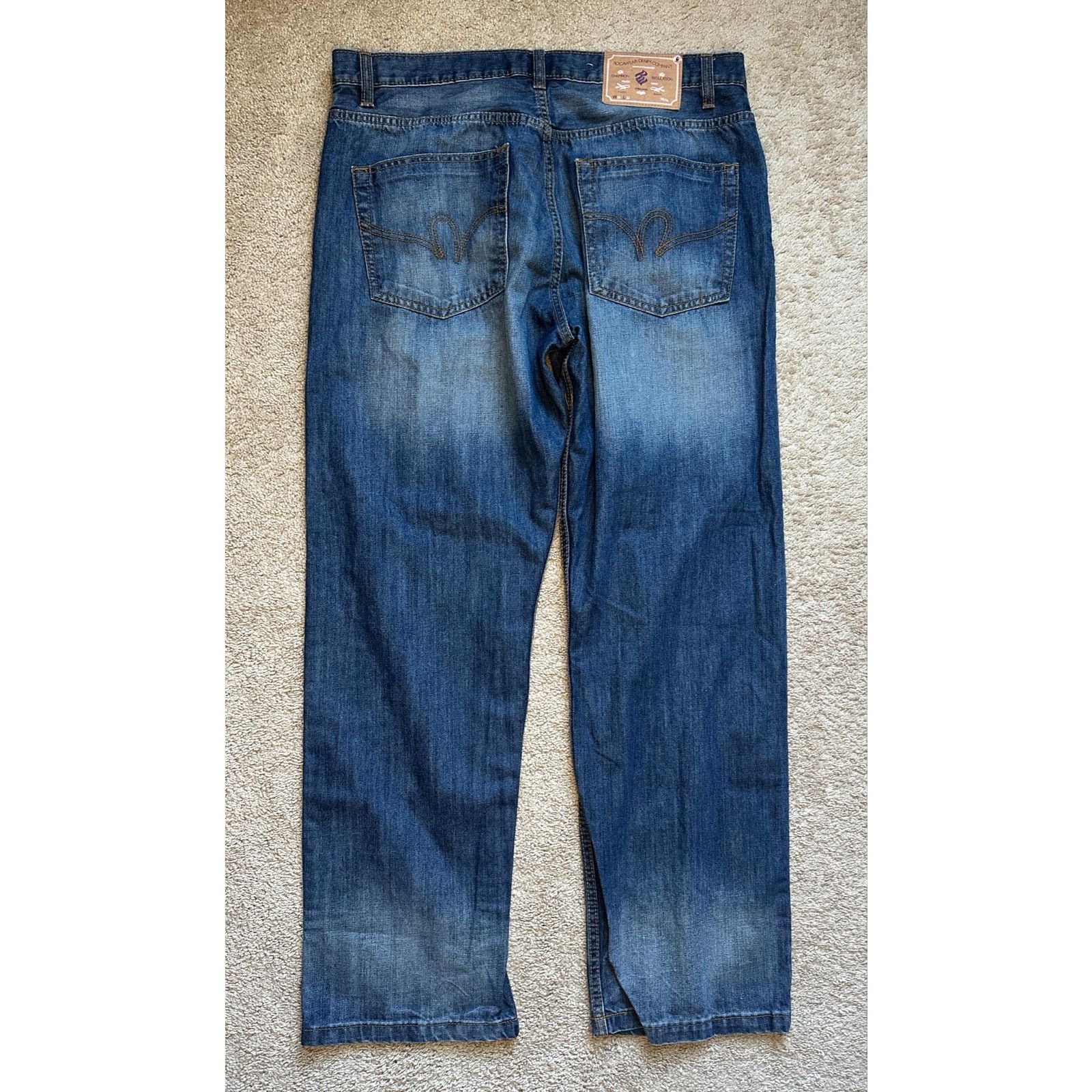 Other Rockwear Denim Company Straight Jeans Blue Men's W38 L32 Size US 38 / EU 54 - 3 Thumbnail