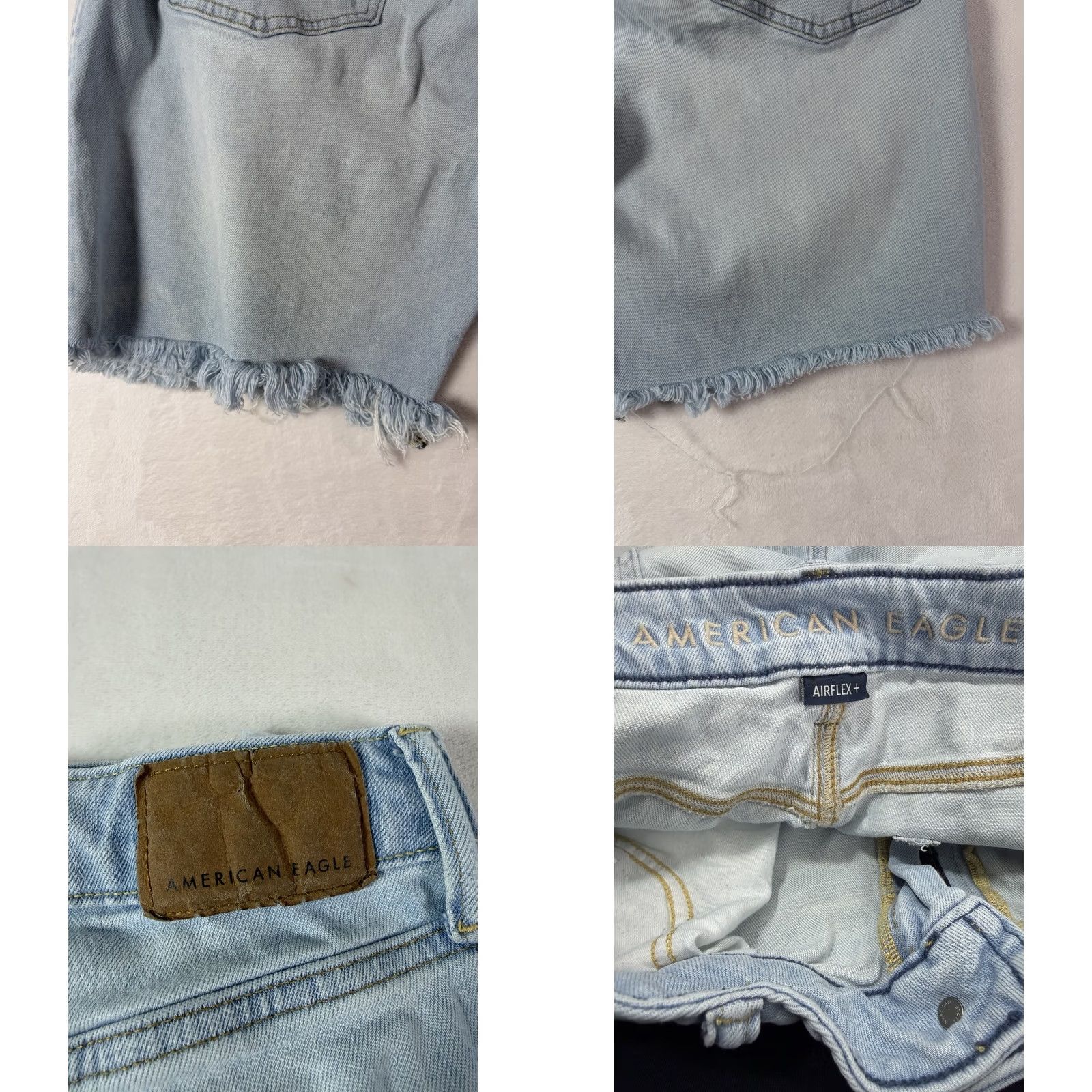 American Eagle Outfitters American Eagle Outfitters Denim Shorts Bermuda Men Light Wash Distressed 32 Blue Denim 5-Pocket Size US 32 / EU 48 - 9 Thumbnail
