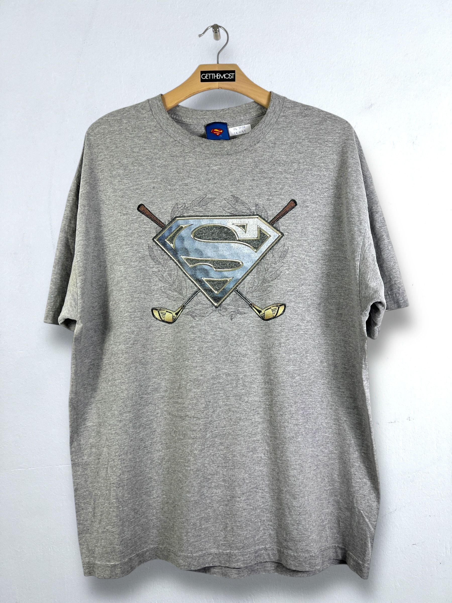 DC Comics No.5034 Vintage DC Comics Superman Golf Graphic Tee (XL) Size US XL / EU 56 / 4 - 1 Thumbnail