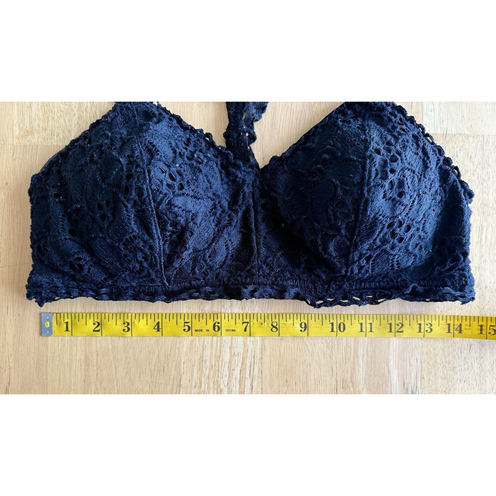 Other Maurices Womens Size Large Pullover Padded Lace Bralette Blk Size ONE SIZE - 4 Thumbnail