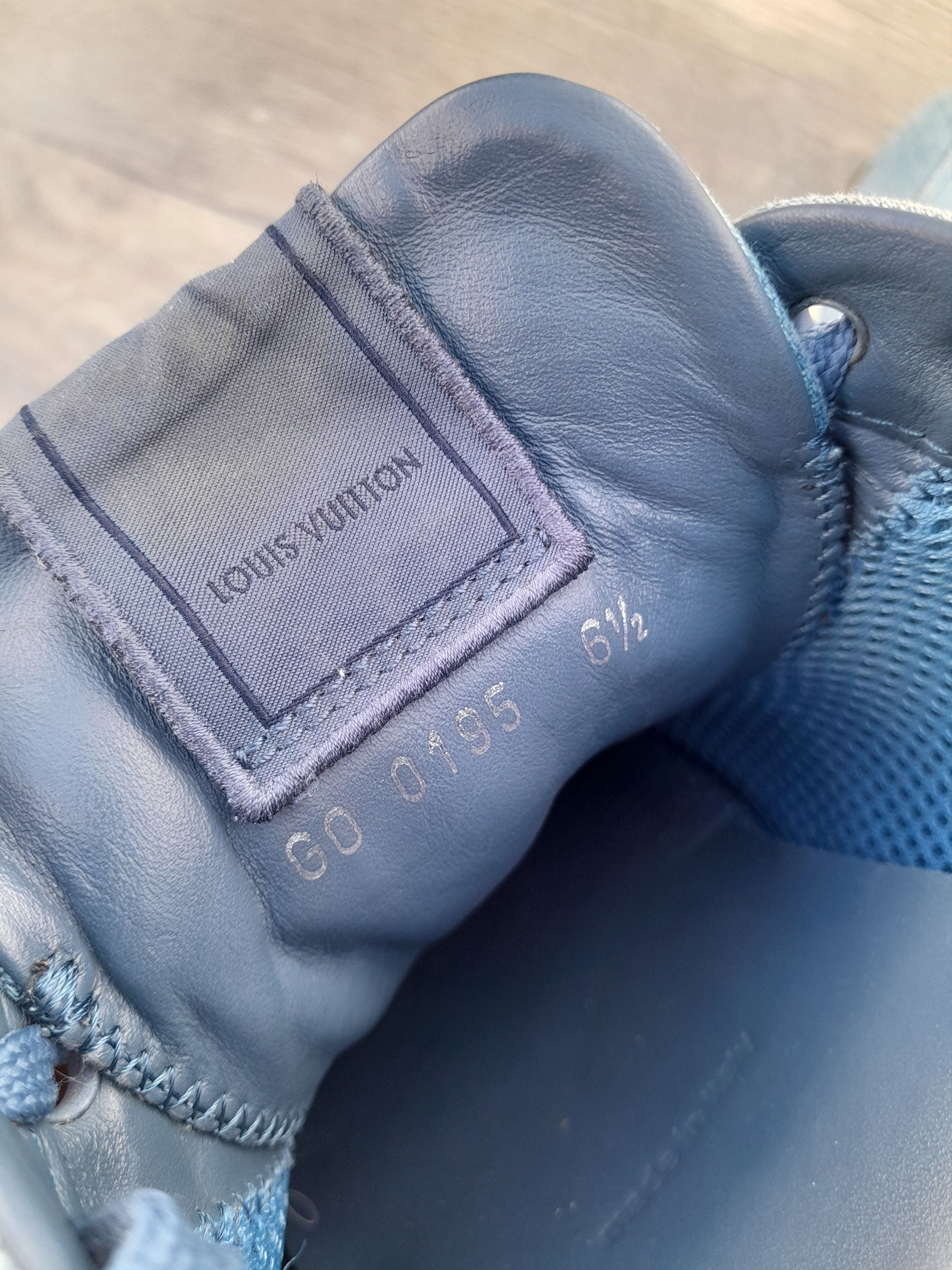 Louis Vuitton Louis Vuitton Run Away sneakers in blue denim. Size US 7.5 / EU 40-41 - 9 Thumbnail