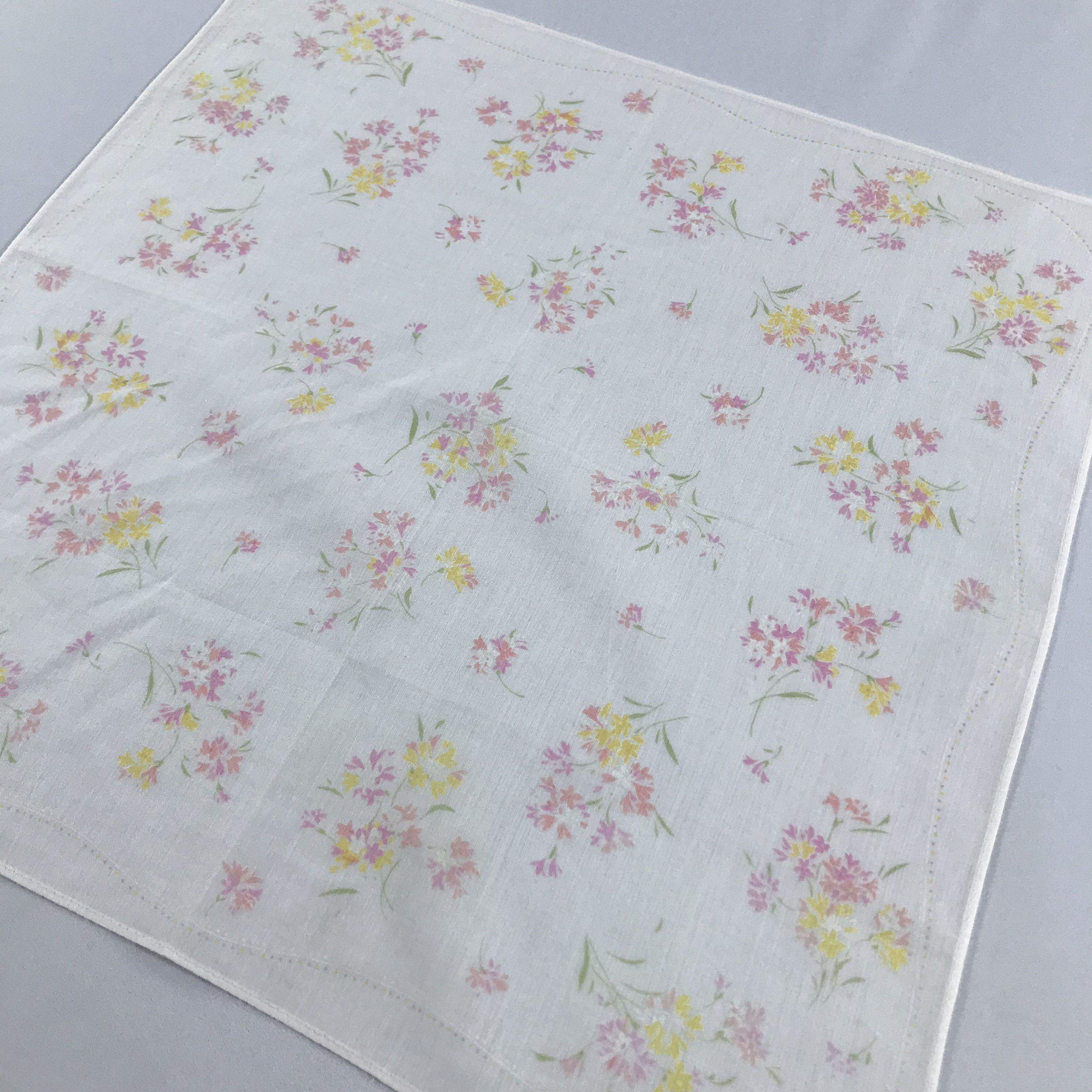 Pierre Balmain Pierre Balmain Floral Handkerchief Neckerchief Bandana H647 Size ONE SIZE - 4 Thumbnail