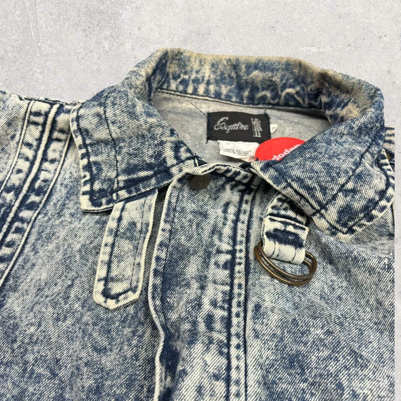 Vintage 1980s Vintage Acid Wash Denim Jacket Size US S / EU 44-46 / 1 - 5 Thumbnail