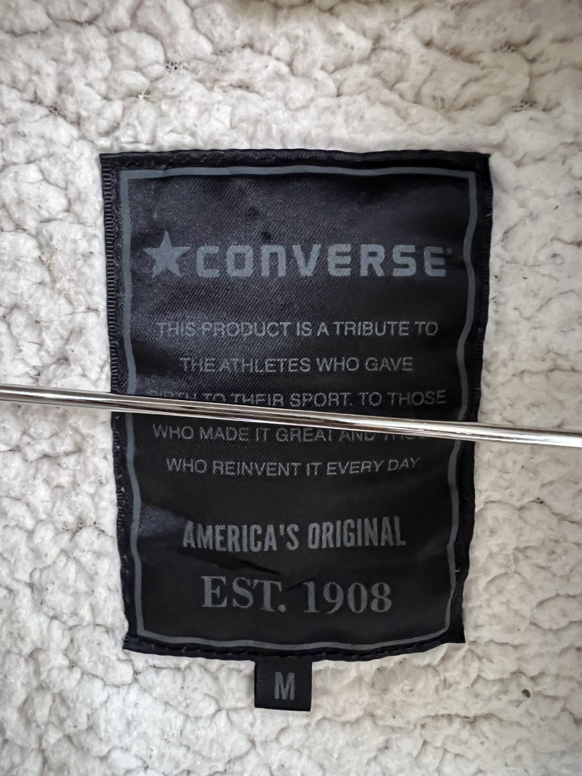Converse 🔥Converse Full Zipper Hoodie Sherpa Jacket Size US M / EU 48-50 / 2 - 16 Thumbnail