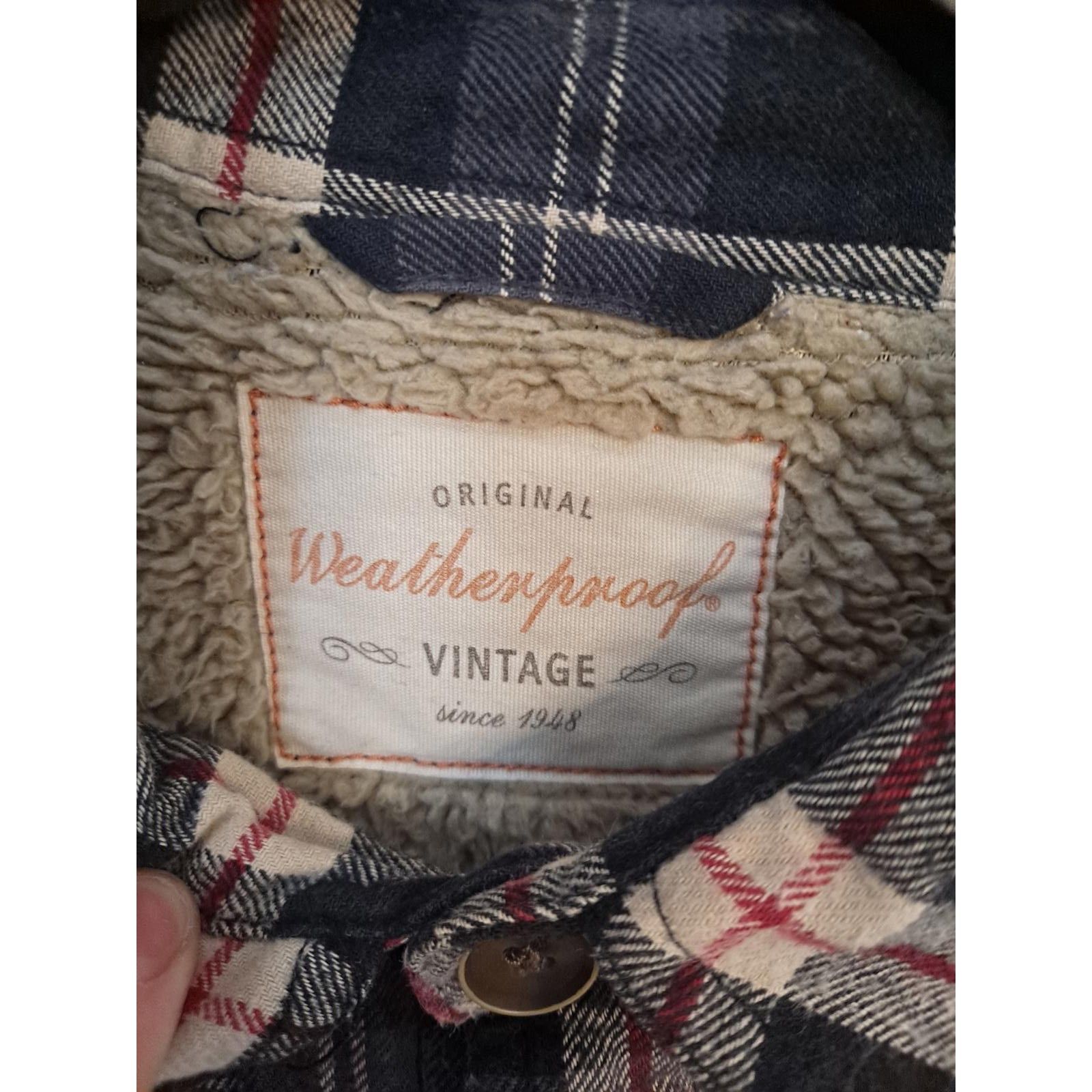 Weatherproof Weatherproof Flannel Blue Red White Button up Sherpa Lined C Size US L / EU 52-54 / 3 - 3 Thumbnail