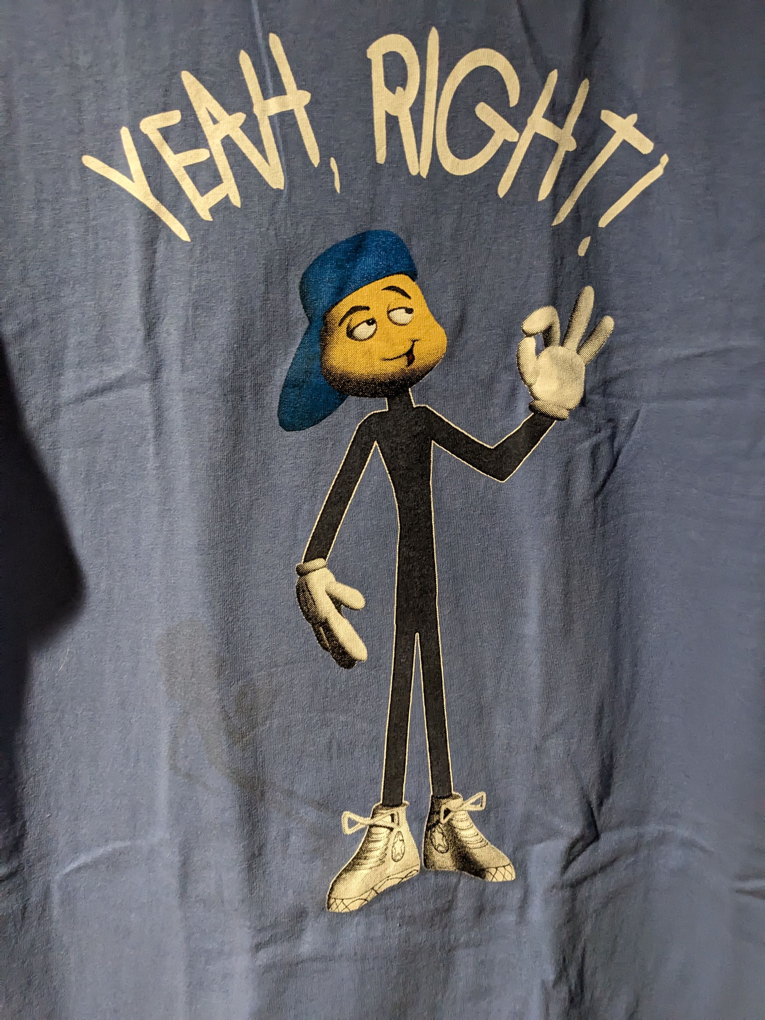 Arts & Science Vintage 90s Yeah Right Stick Man Humor Funny Comic T-Shirt Size US L / EU 52-54 / 3 - 2 Thumbnail