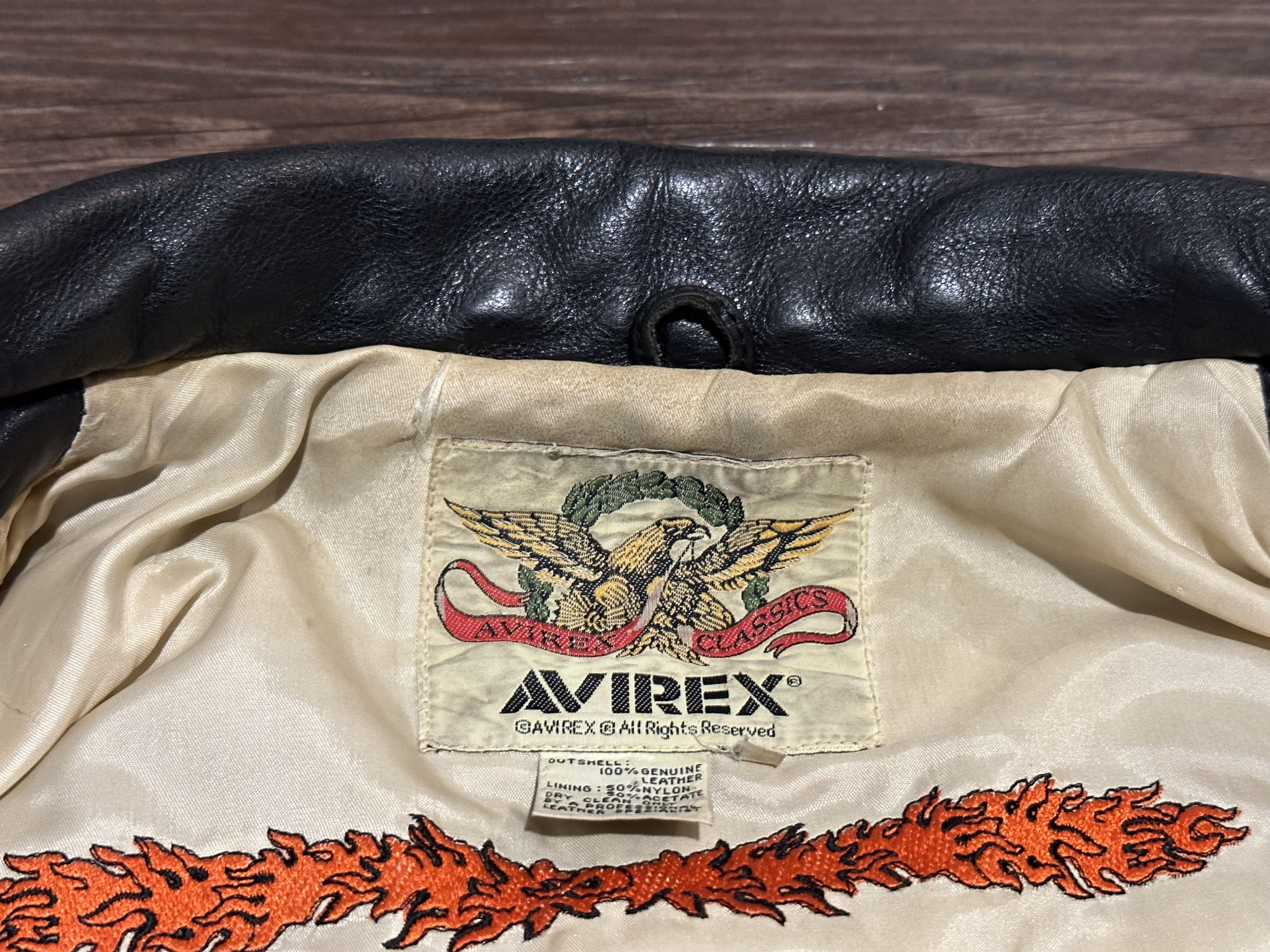 Avirex Avirex Leather Jacket Miss .45 Size XL Size US XL / EU 56 / 4 - 8 Thumbnail