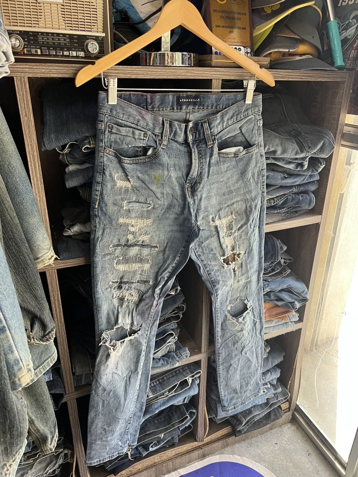 Aeropostale 🔥Aeropostale Distressed Denim Size US 30 / EU 46 - 6 Thumbnail