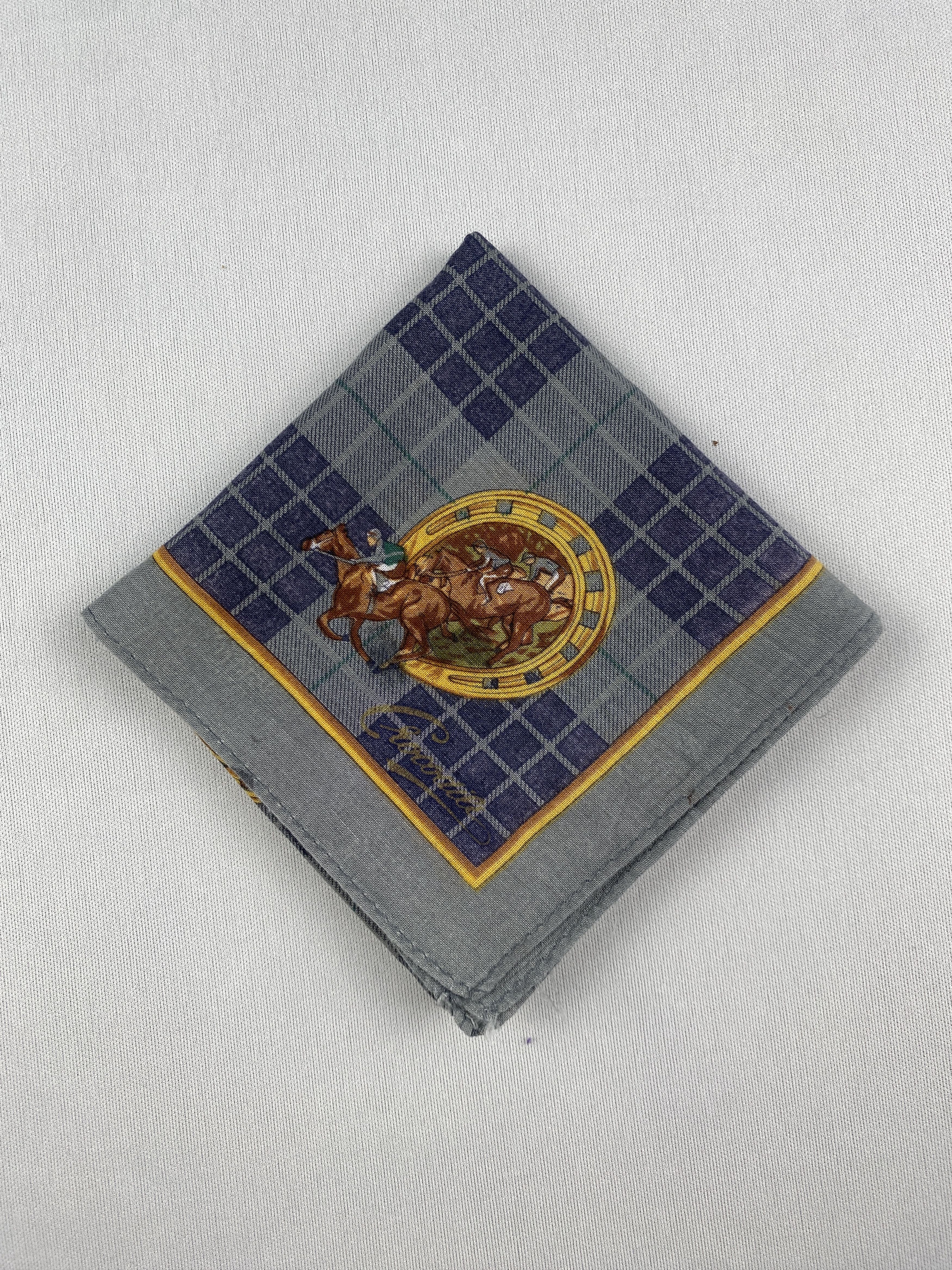 Japanese Brand Vintage Crocodile Handkerchief Pocket Square Bandana HM0030 Size ONE SIZE - 3 Thumbnail