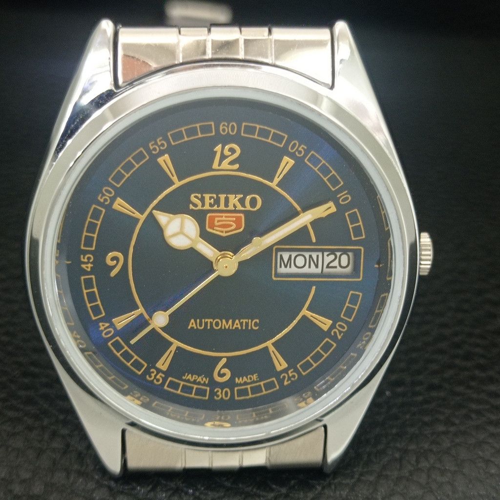 Seiko REFURBISHED VINTAGE SEIKO 5 AUTO JAPAN MENS WATCH a443334 Size 38 - 4 Thumbnail