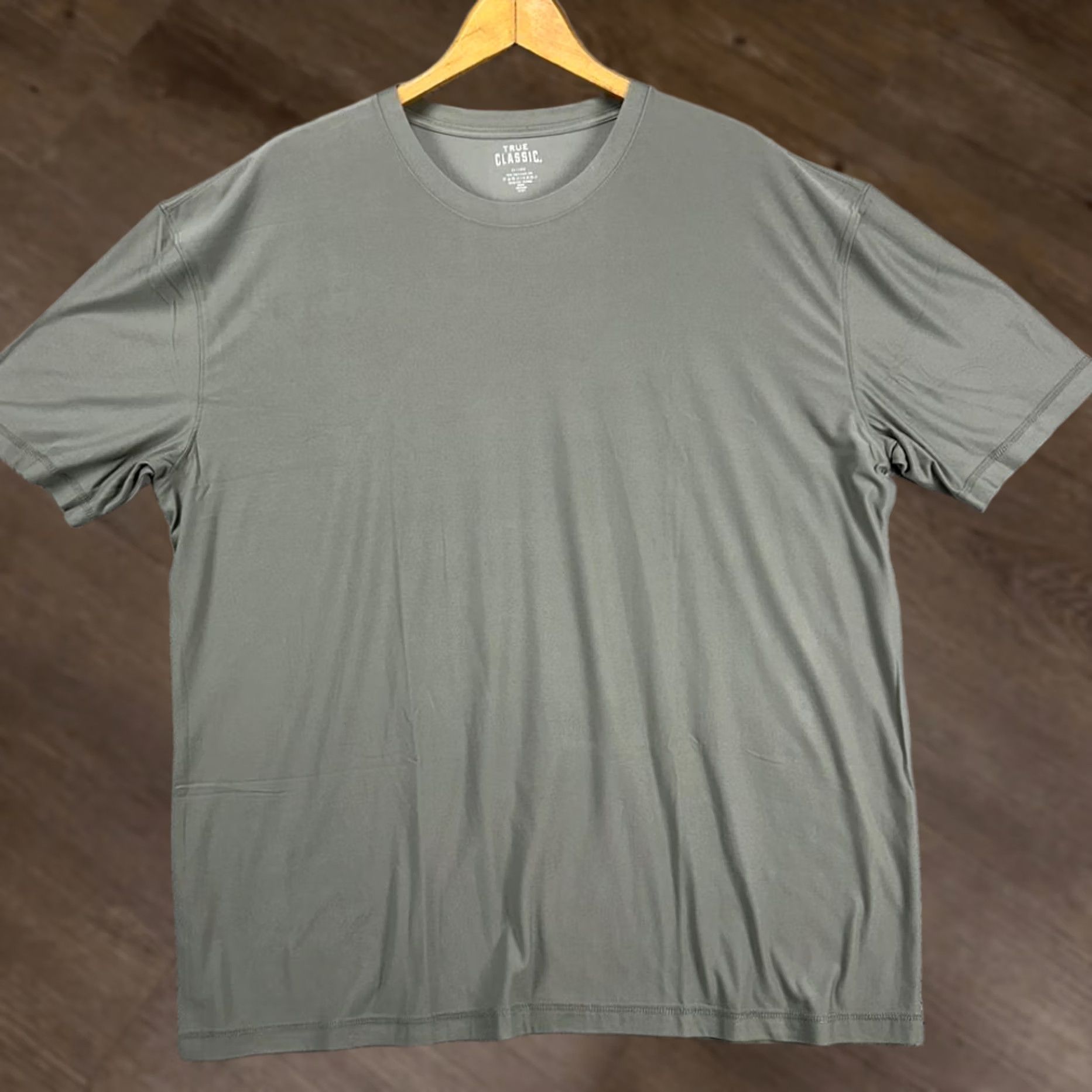 Vintage True Classic T-Shirt Adult 2XL Grey Athletic Cut Stretch Crewneck Tee Mens NEW Size US XXL / EU 58 / 5 - 1 Thumbnail