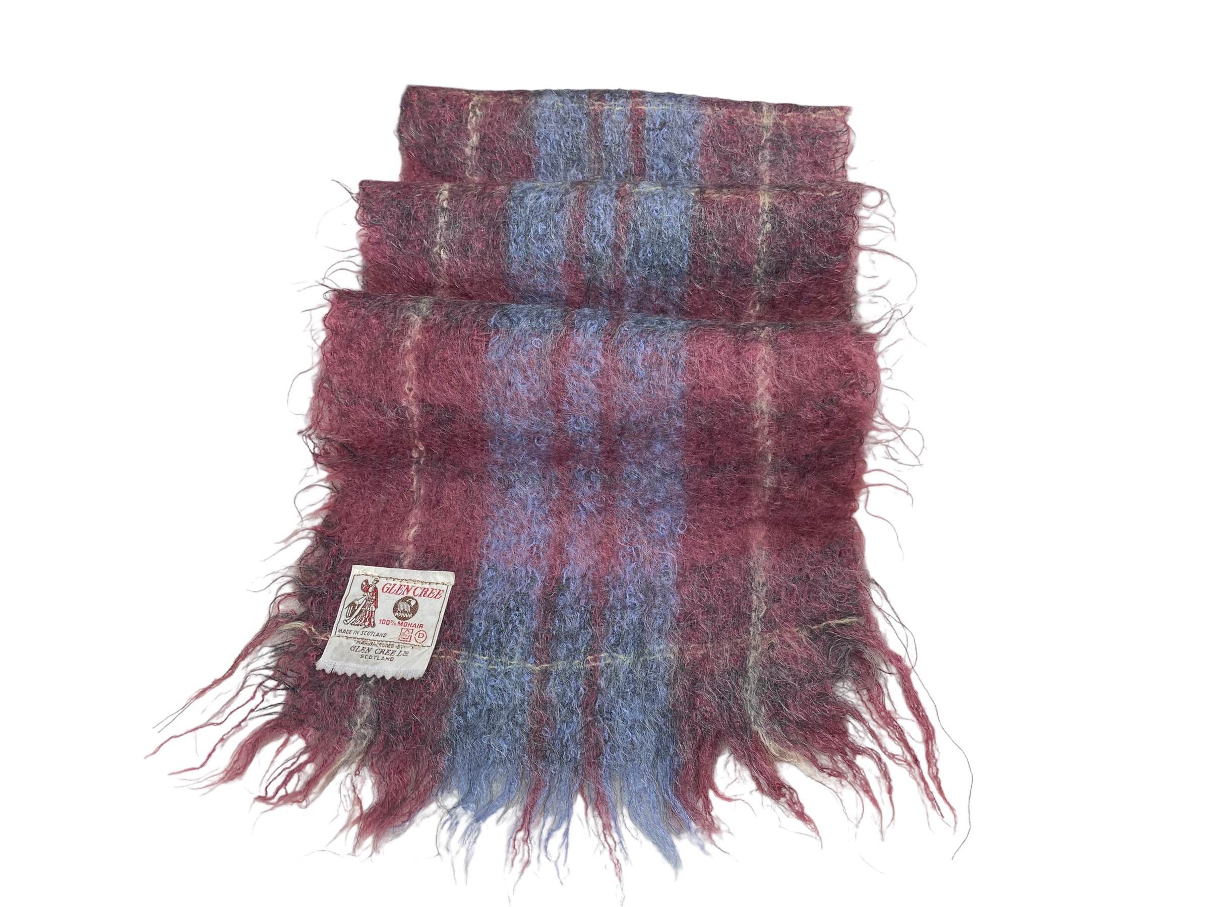 Vintage Glen Cree Vintage Stripe Mohair Scarf Made in Scotland Size ONE SIZE - 8 Thumbnail