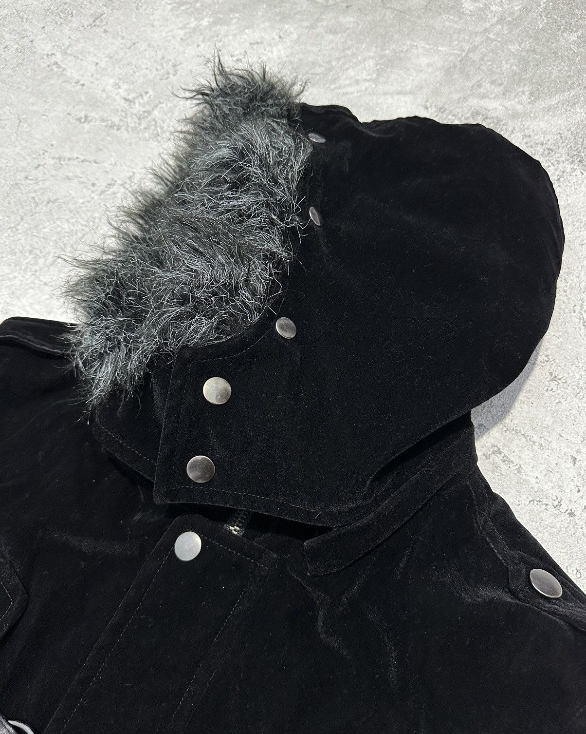 Japanese Brand 2000s Authentic Velvet Faux Fur Jacket Ifsixwasnine Style Size US M / EU 48-50 / 2 - 6 Thumbnail
