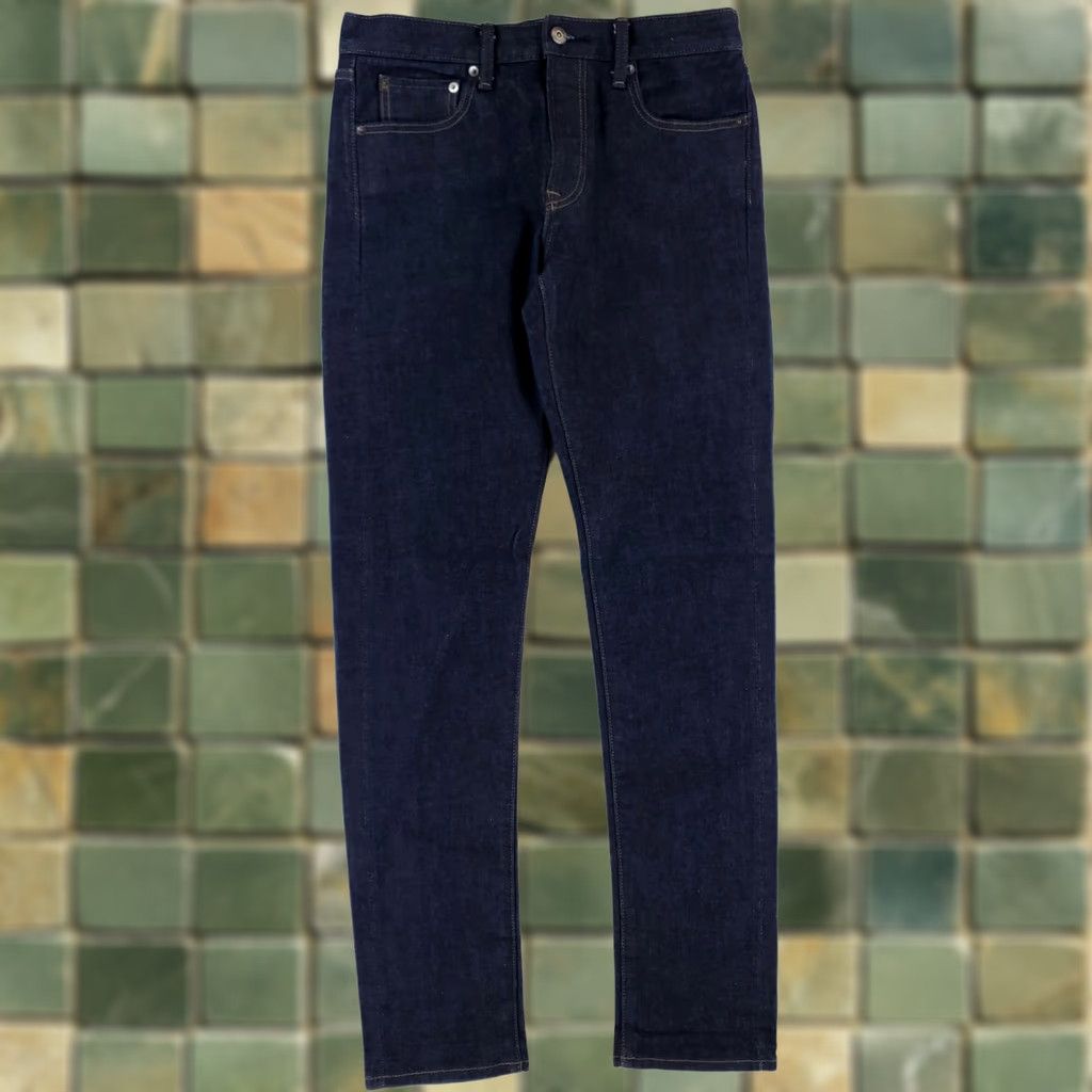 Uniqlo Uniqlo Jeans Slim Straight Kaihara Mens 32 X 33 Inseam 33 Blue Selvedge Straight Mens Size US 32 / EU 48 - 1 Thumbnail