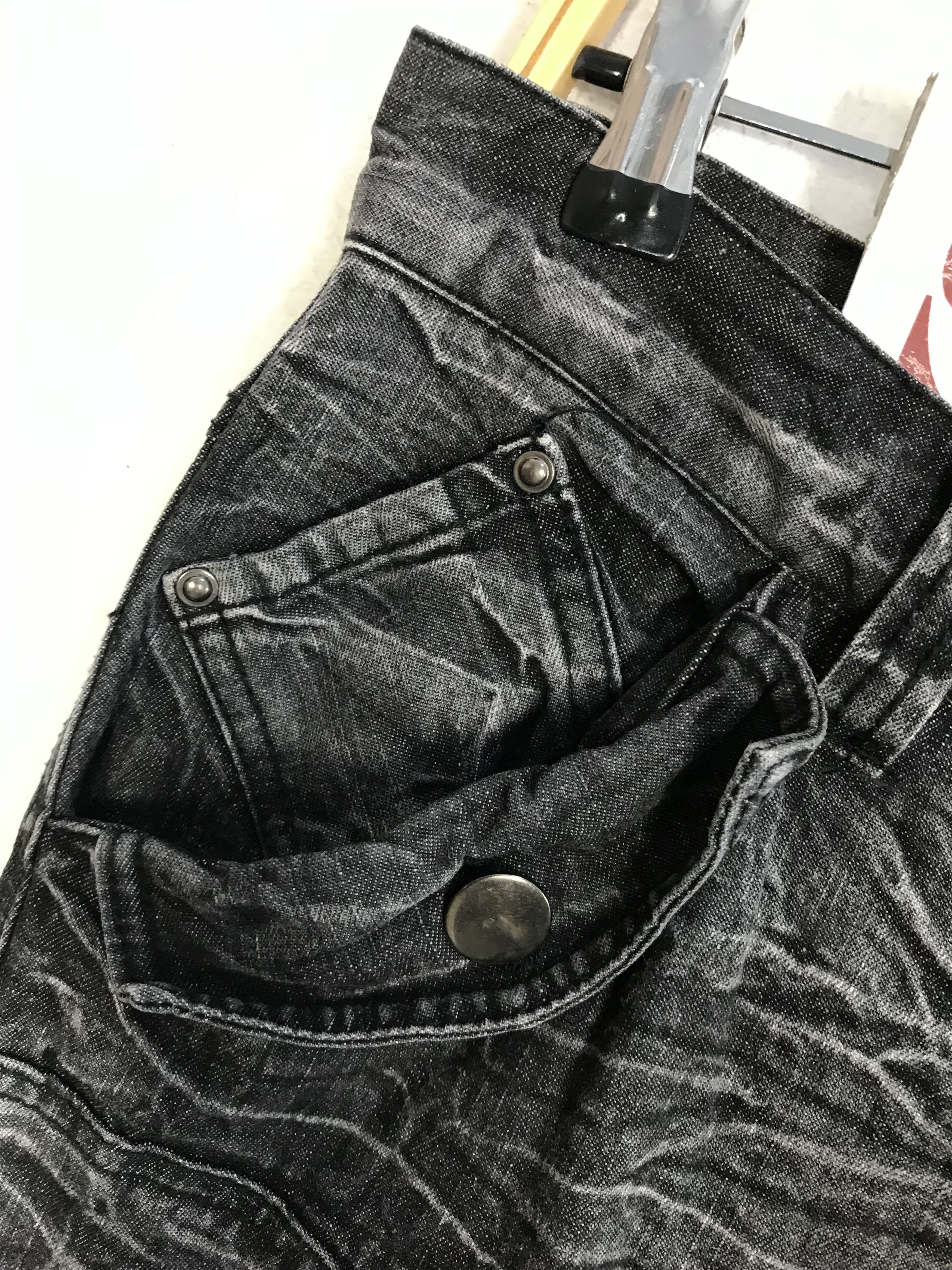 Japanese Brand Vtg Topism Super Flared Design Multi Pocket Denim Jeans Size US 32 / EU 48 - 7 Thumbnail