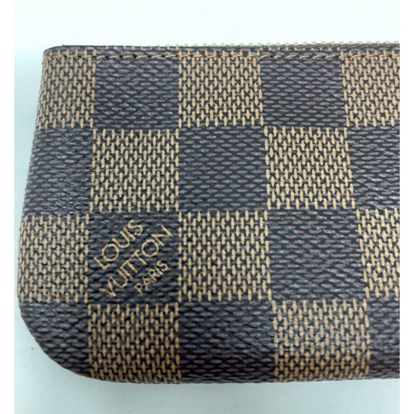 Louis Vuitton NEW LOUIS VUITTON Key Pouch Cles Damier Ebene Coin Card Size ONE SIZE - 6 Thumbnail