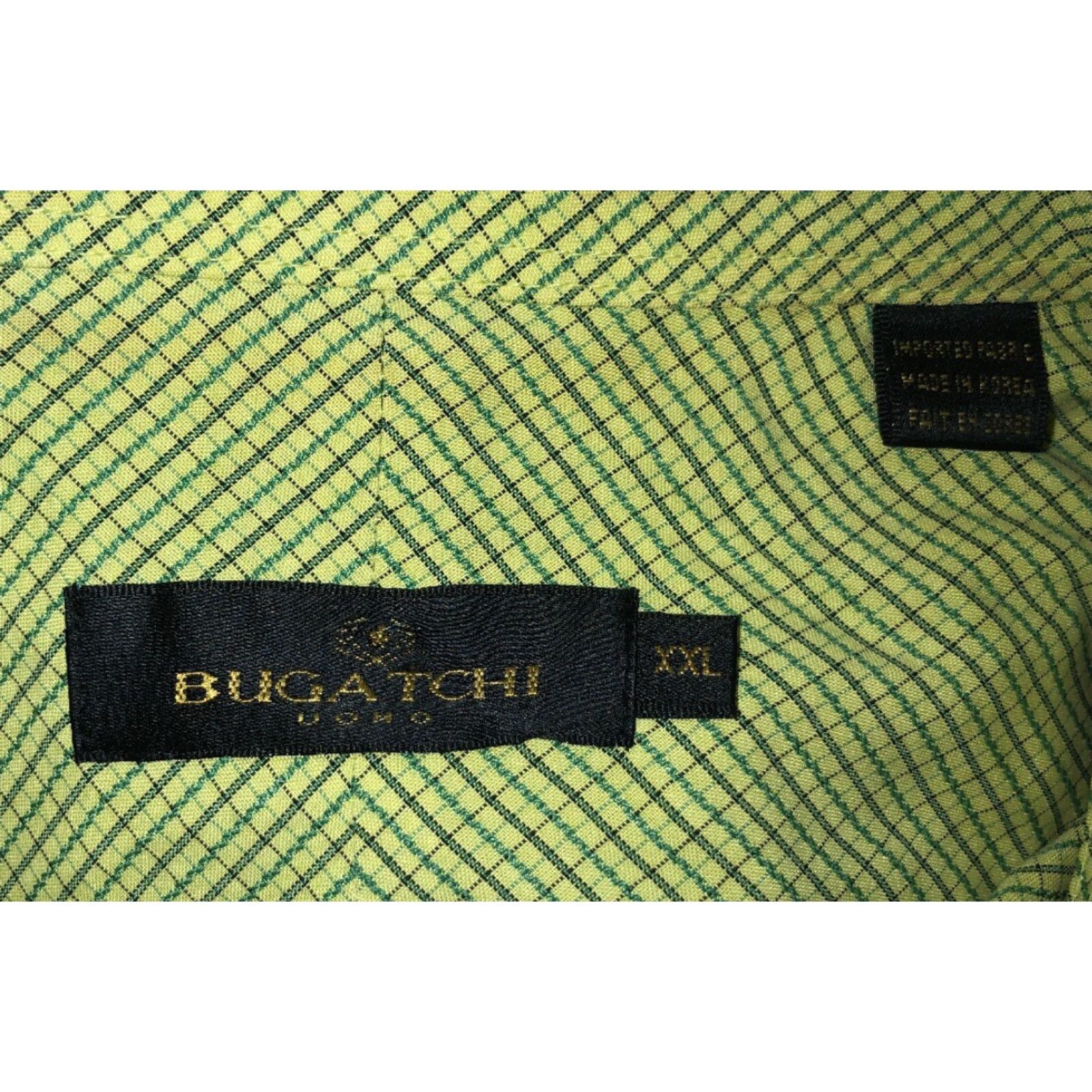 BUGATCHI Bugatchi Uomo Mens Green Long Sleeve Button Front Shirt Size XXL Size US XXL / EU 58 / 5 - 6 Thumbnail