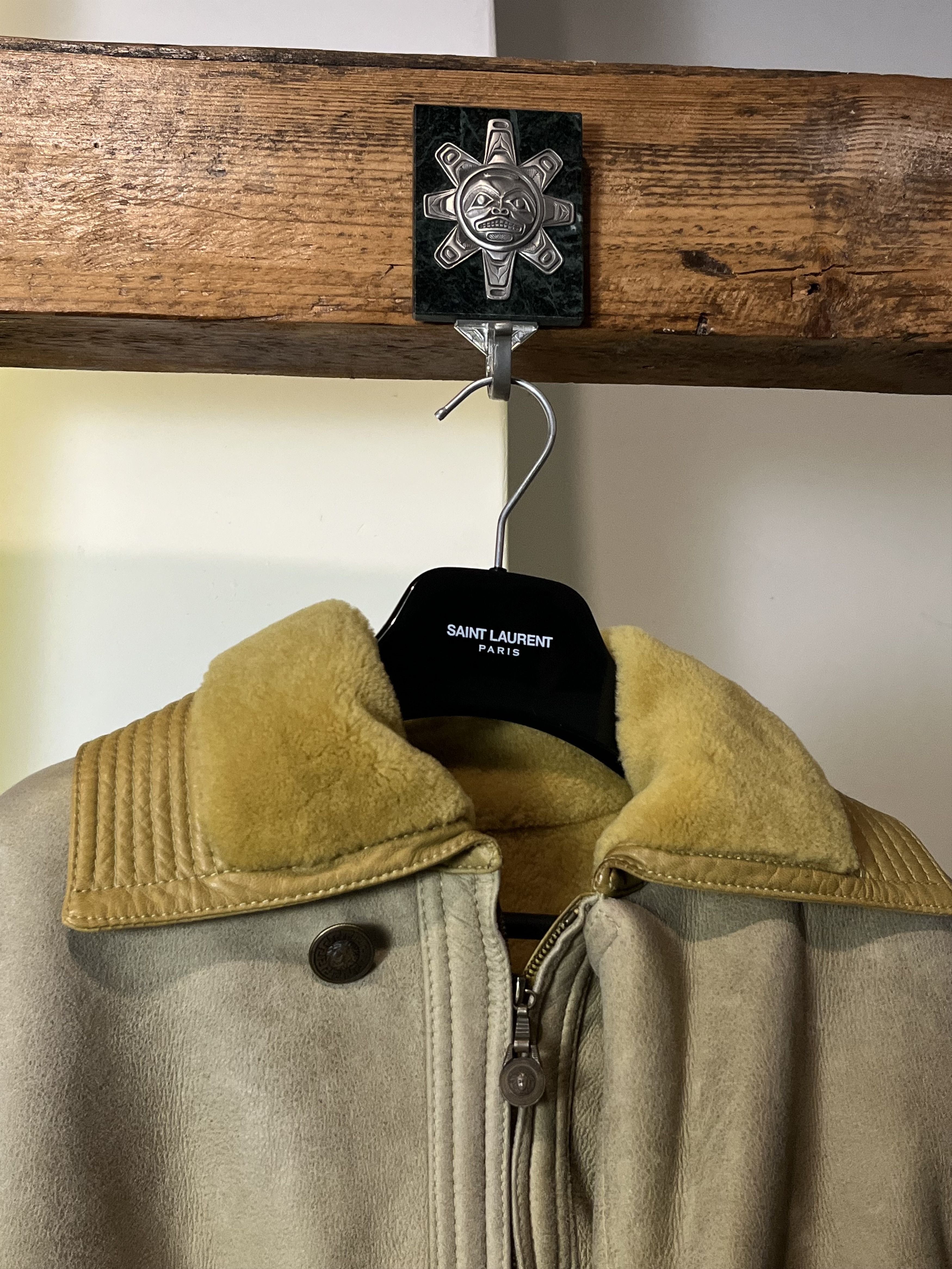 Versace × Vintage Runway 80s Gianni Versace Shearling Jacket Vintage Size XL / US 12-14 / IT 48-50 - 11 Thumbnail