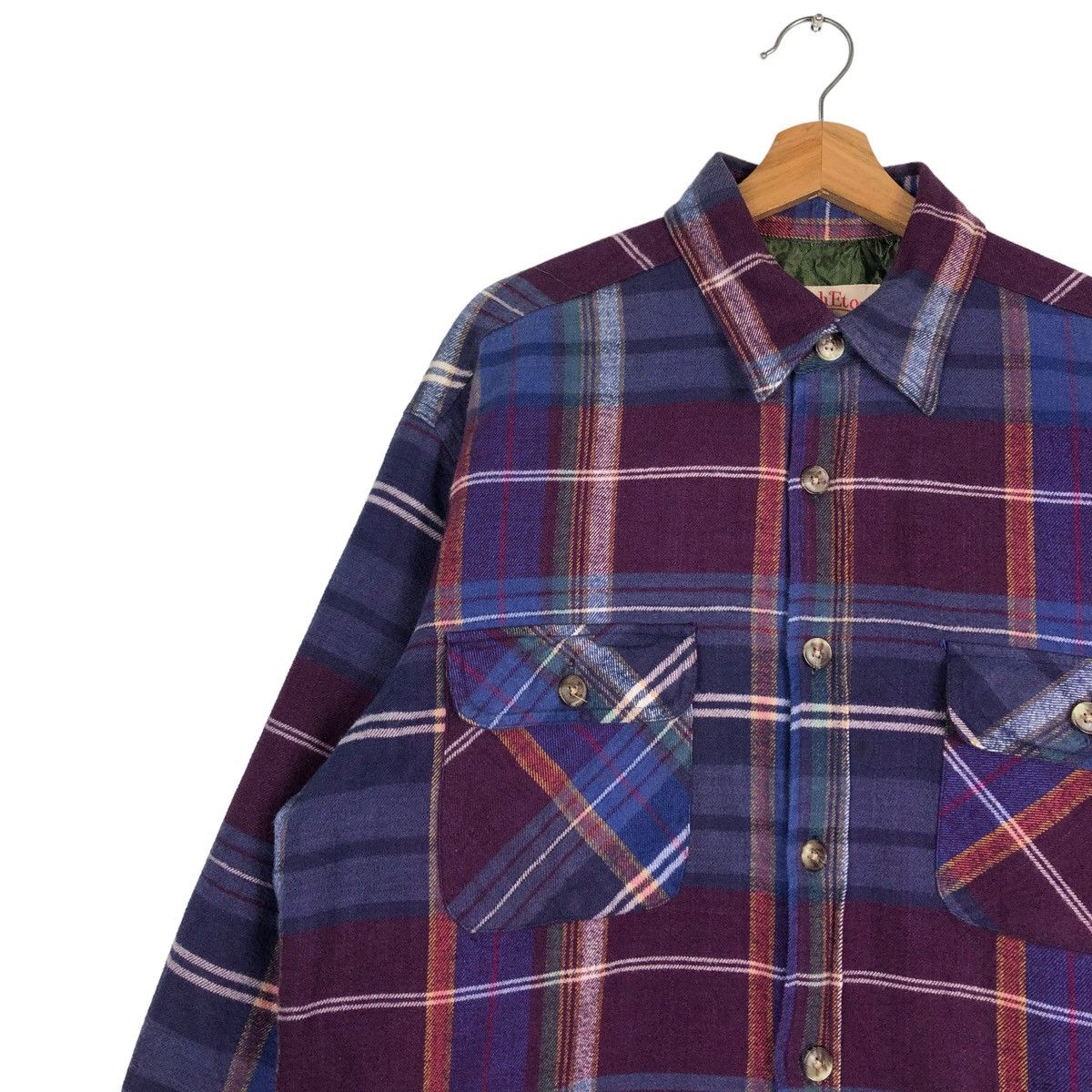 Japanese Brand 🔥VINTAGE CHORE JACKET RALPH ETON TARTAN DESIGN Size US L / EU 52-54 / 3 - 7 Thumbnail