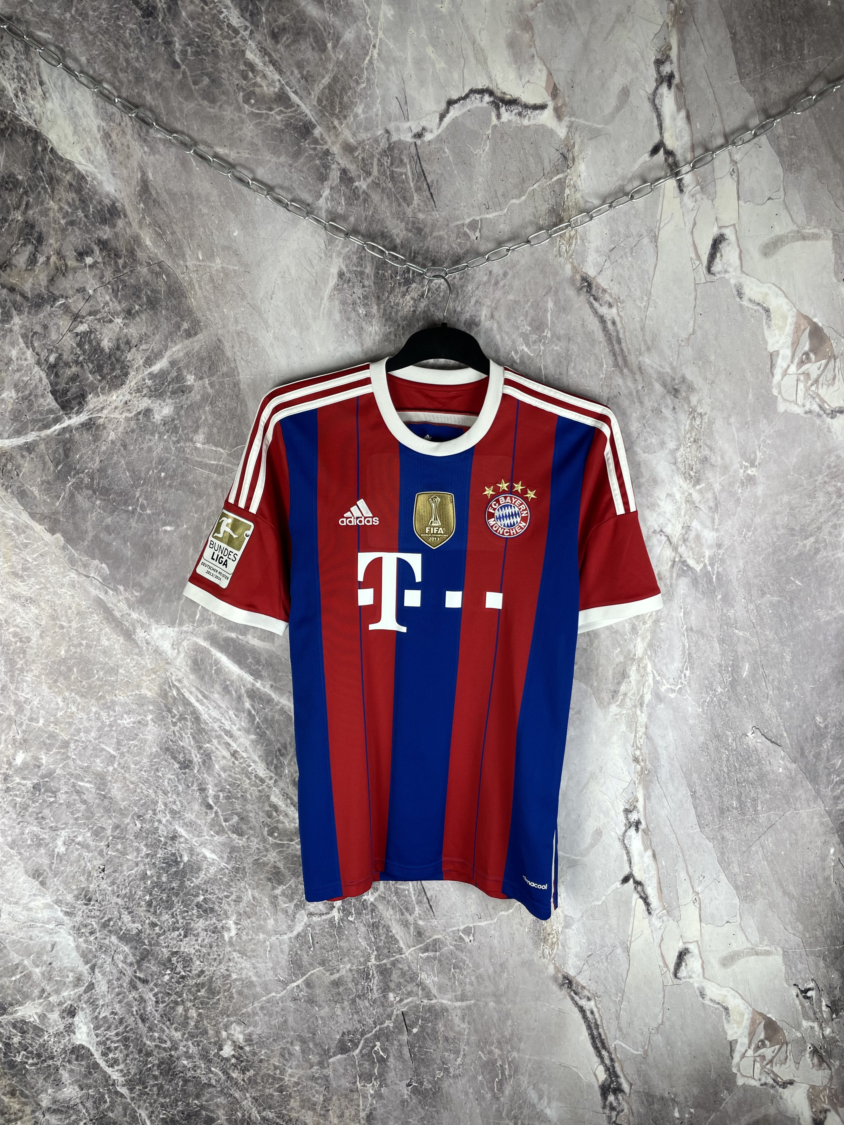 Adidas Bayern Munich 2014-2015 Home Jersey Vintage Soccer Size US M / EU 48-50 / 2 - 1 Thumbnail