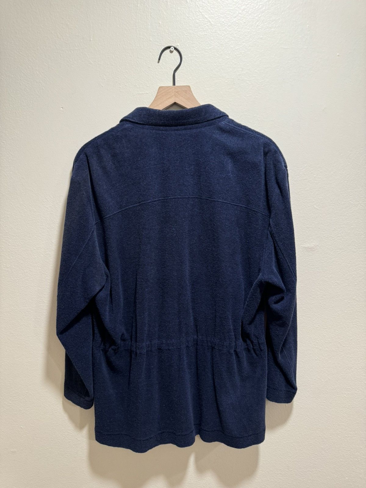 Issey Miyake 90's Issey Miyake Navy Pile Jacket Size US M / EU 48-50 / 2 - 3 Thumbnail