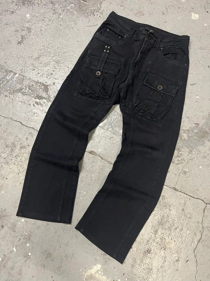 Roberto Cavalli AW2005 Cavalli Black Cargo Pants Size US 30 / EU 46 - 5 Thumbnail
